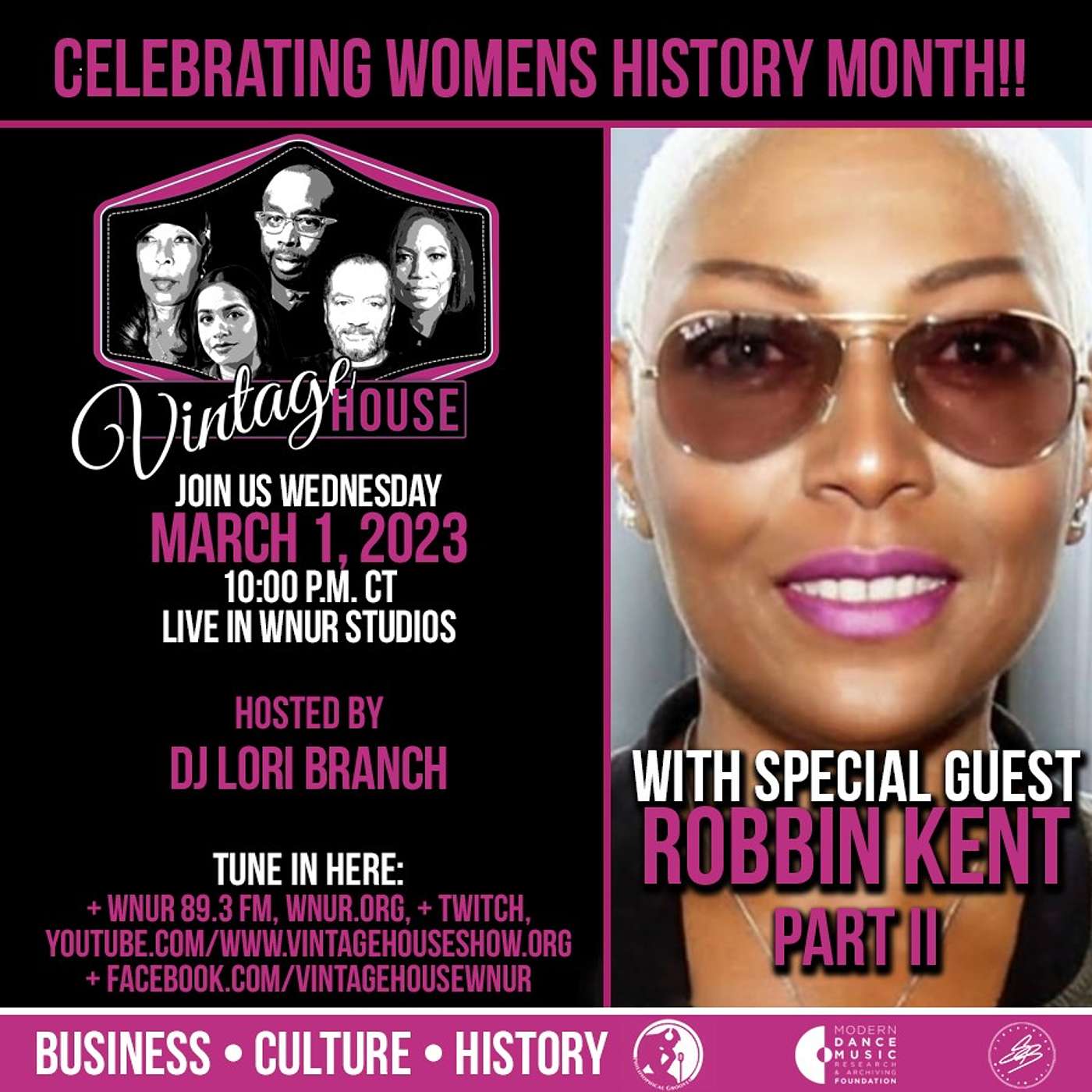 ROBBIN KENT IS CHICAGO MUSIC ROYALTY LEGACY!! DJ Lori Branch interviews Robbin on her father Herb Kent and Her History in House Music!