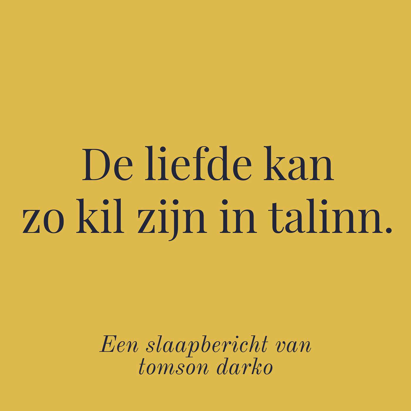 In slaap vallen met melancholie van Tomson Darko