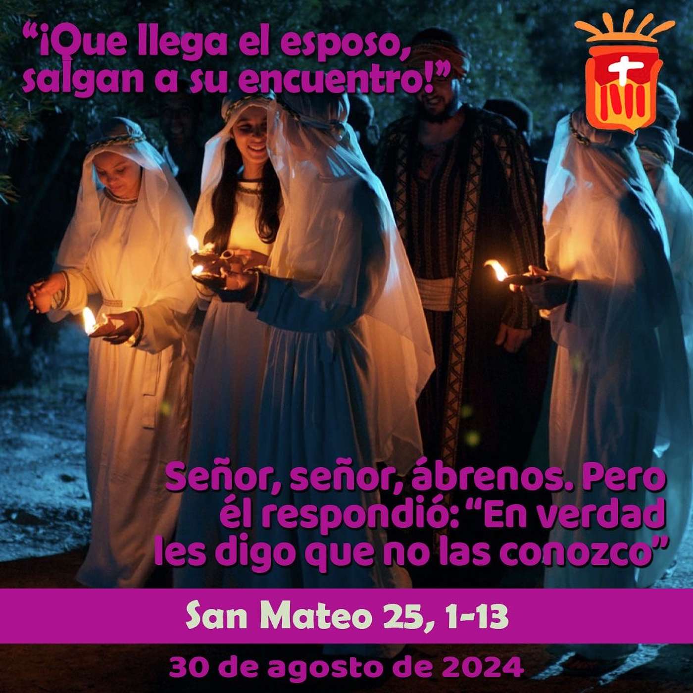 2024-08-30 San Mateo 25, 1-13: Viernes XXI Ordinario.