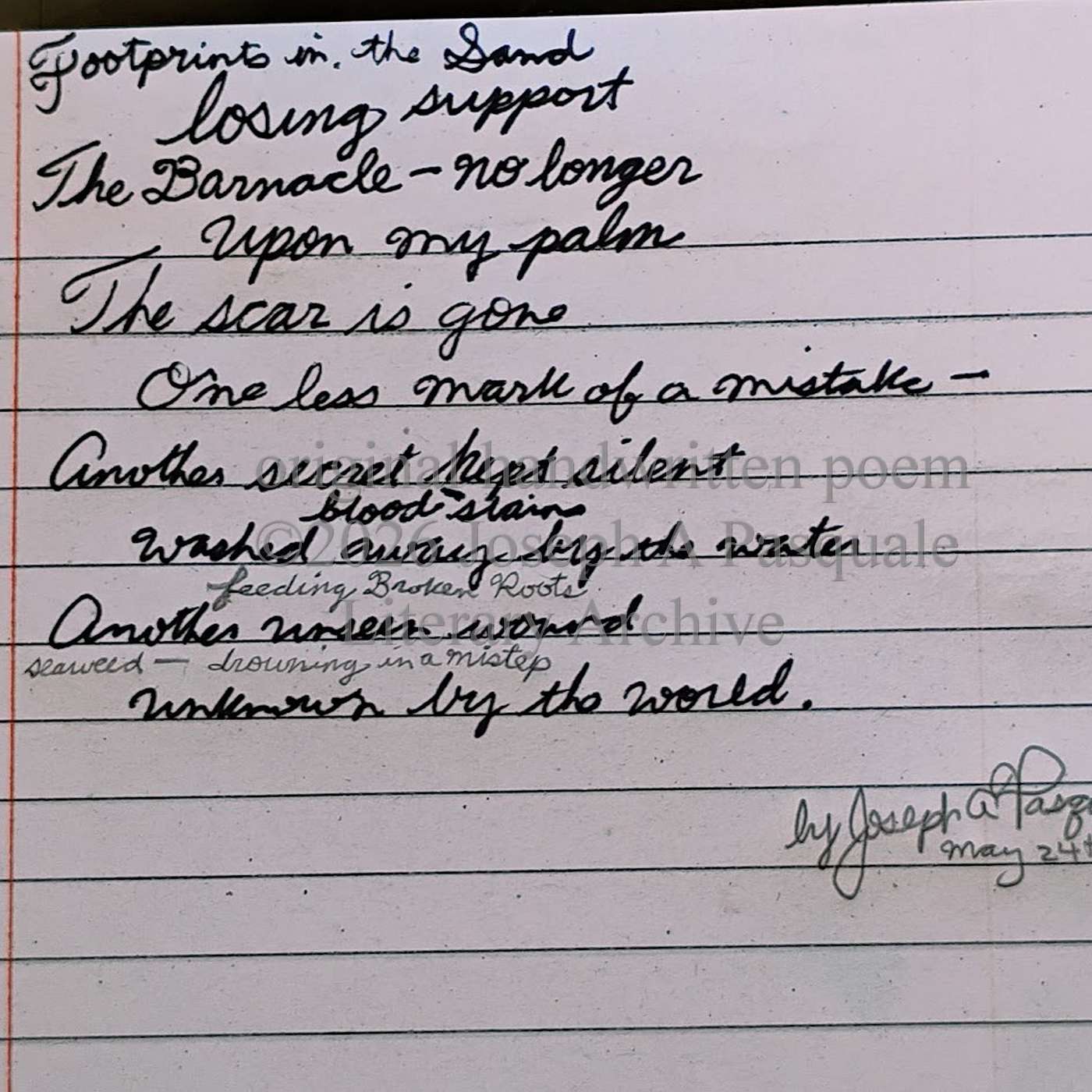"Drowning in the Misstep" original poem written 5/24/2026 episode artwork