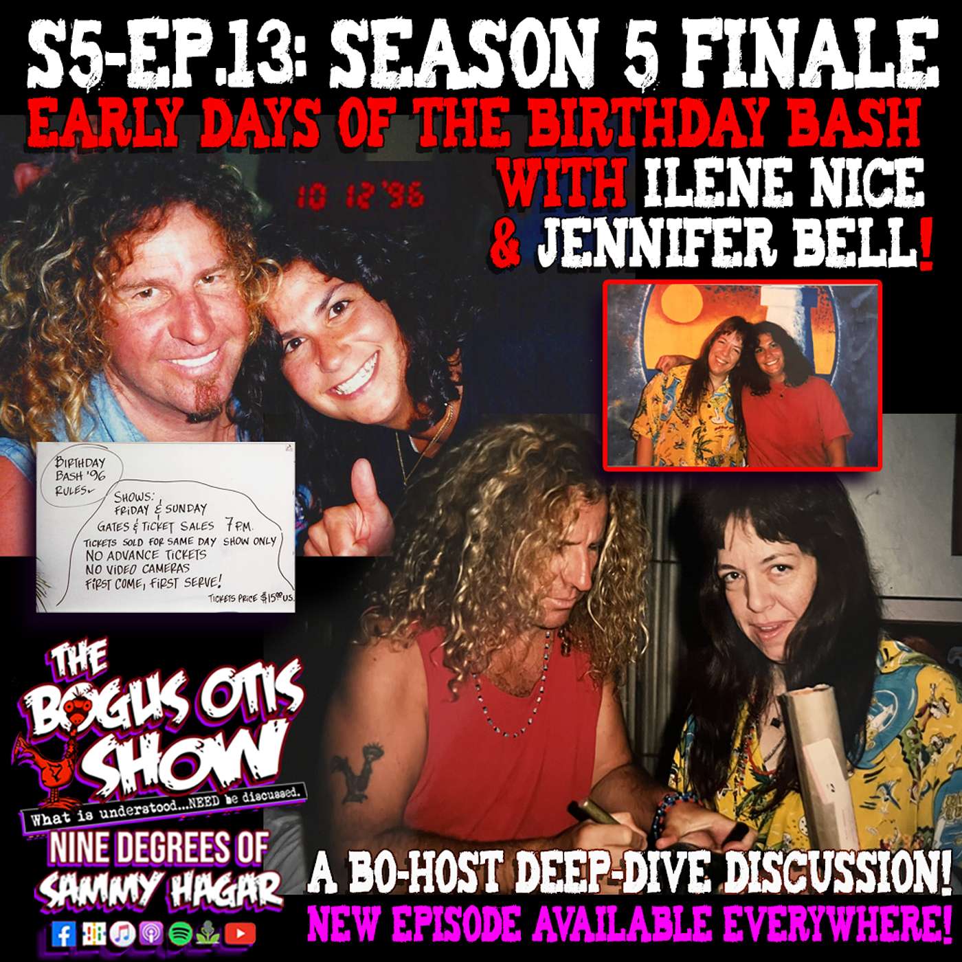 S5 Episode 013: SEASON 5 FINALE - EARLY DAYS of the BIRTHDAY BASH with Ilene Nice & Jennifer Bell!!