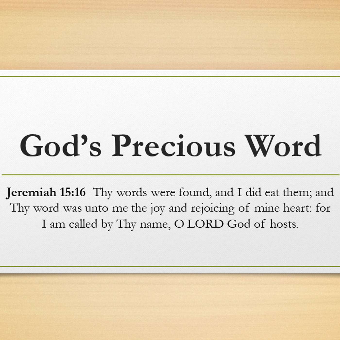 Rightly Divide the Word of Truth