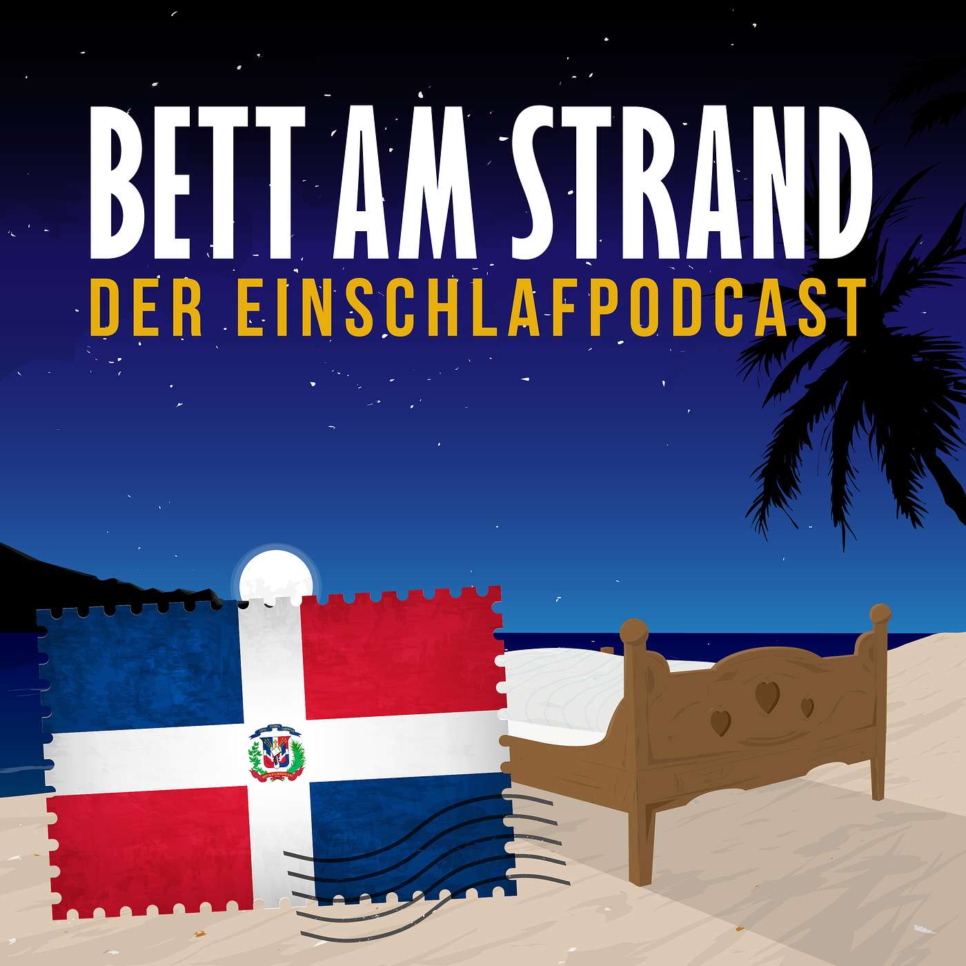 Bett am Strand | Einschlafen zu Reisegeschichten