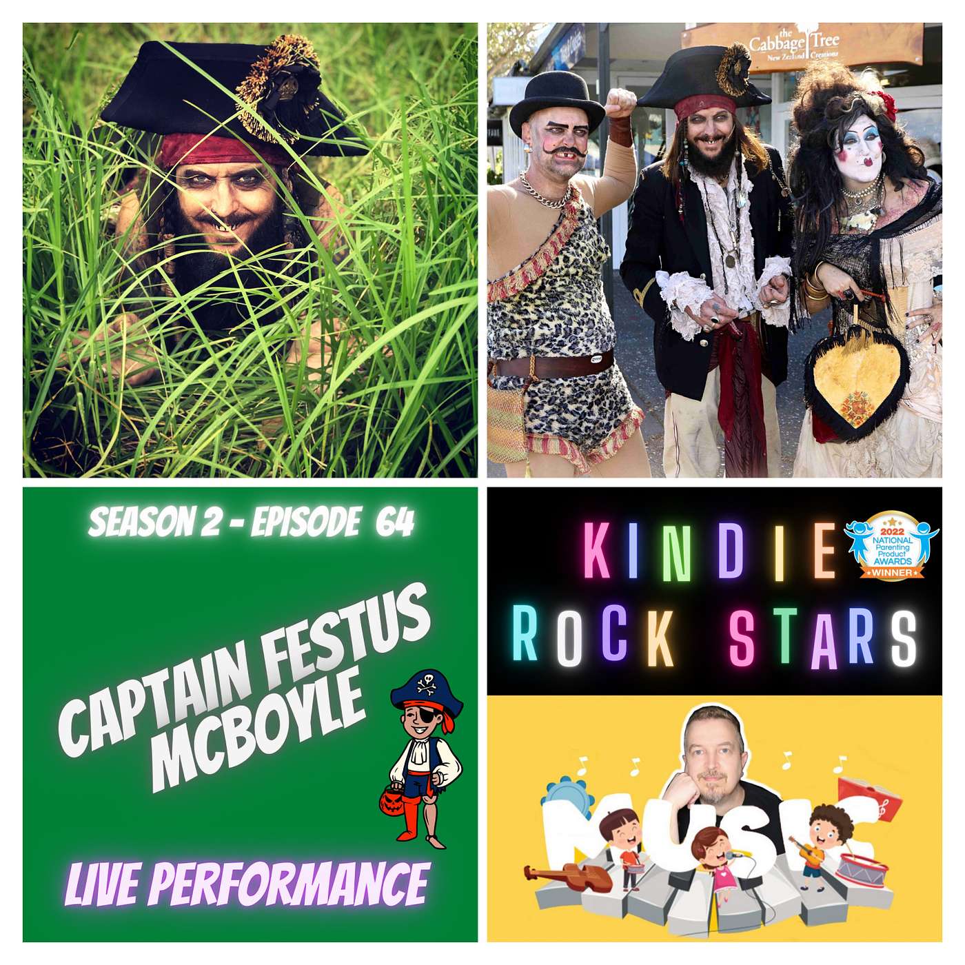Season 2 Ep 64 - CAPTAIN FESTUS MCBOYLE - Live Performance and Song Features
