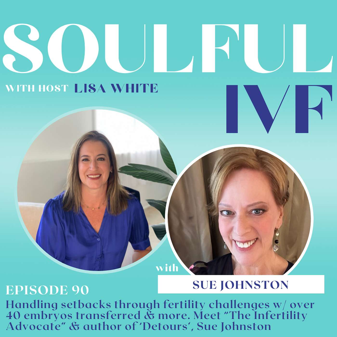 Handling Setbacks Through Fertility Challenges w/ Over 40 Embryos Transferred & More. Meet “The Infertility Advocate” & Author of ‘Detours’, Sue Johnston. [Ep. 90]