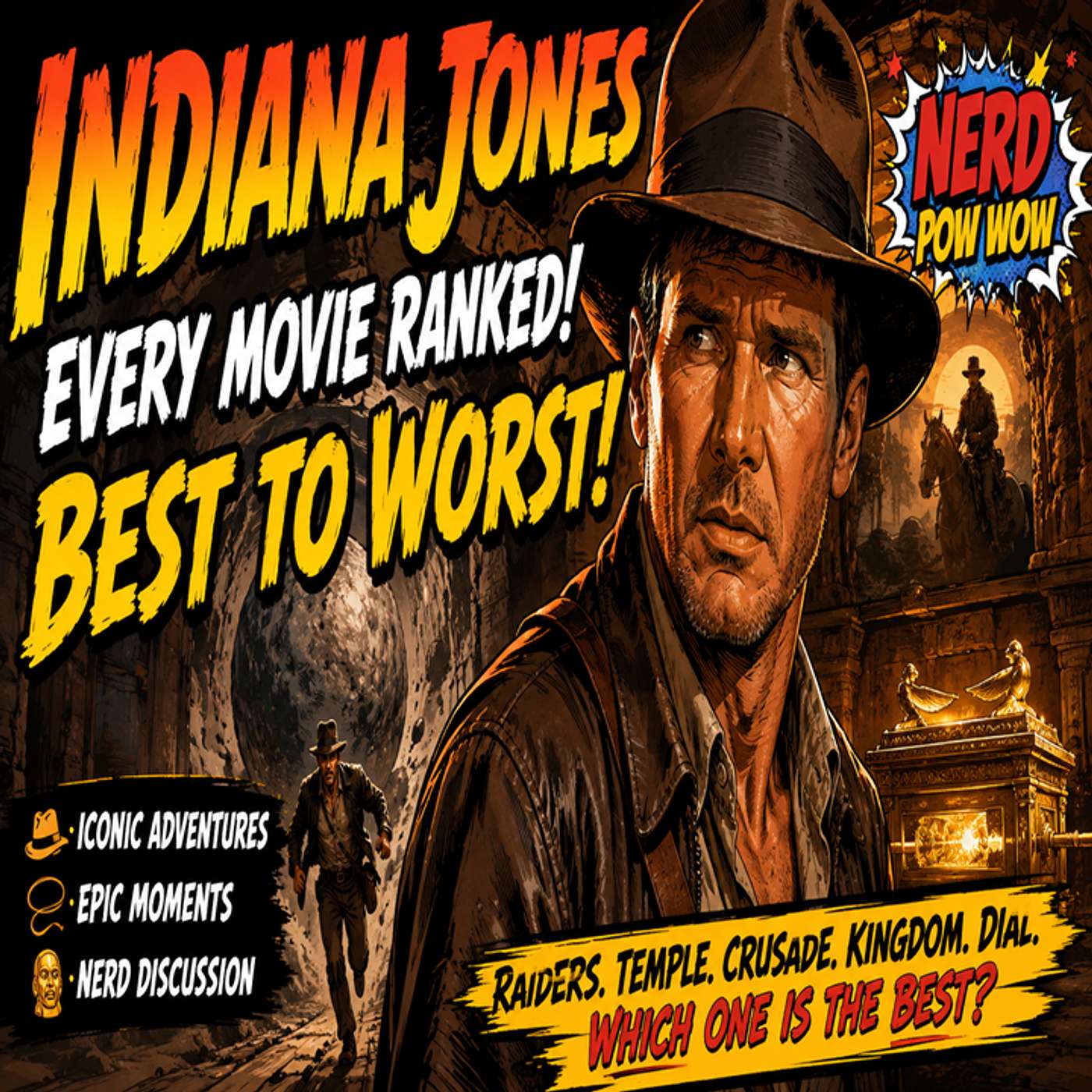 Indiana Jones Deep Dive with Special Guest Vargo - Nerd Pow Wow episode artwork