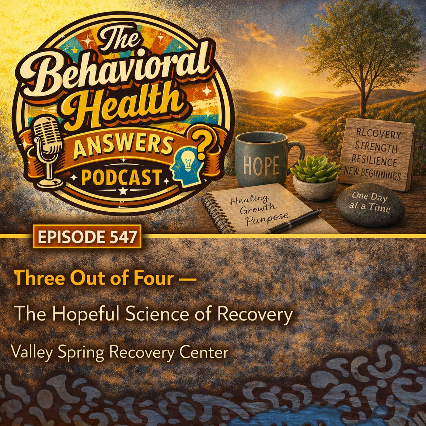Episode 547: Three Out of Four - The Hopeful Science of Recovery | Valley Spring Recovery Center episode artwork