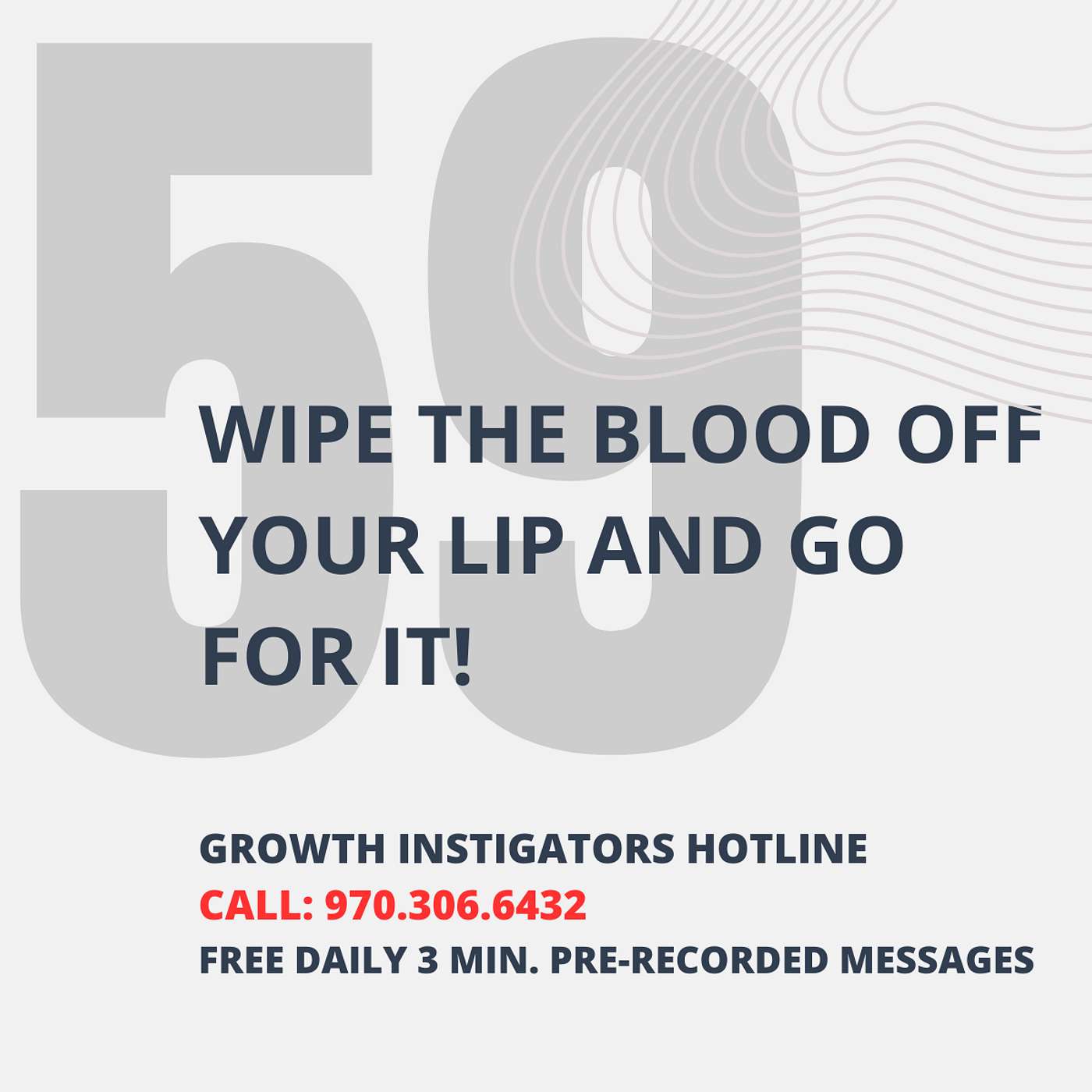 #59 Wipe the blood off your lip and go for it! episode artwork