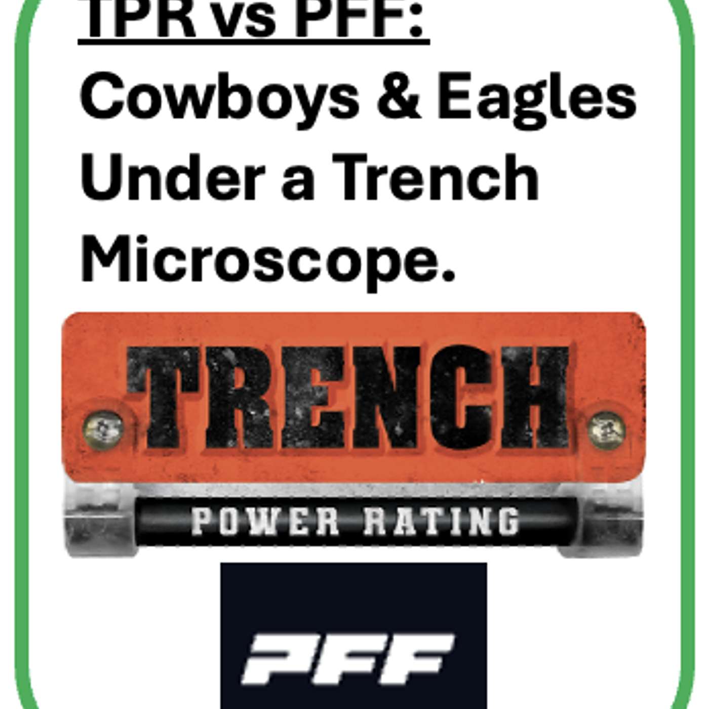 Overview and Deep Dive: TPR & PFF Focused on Cowboys and Eagles Rankings 25/26. episode artwork