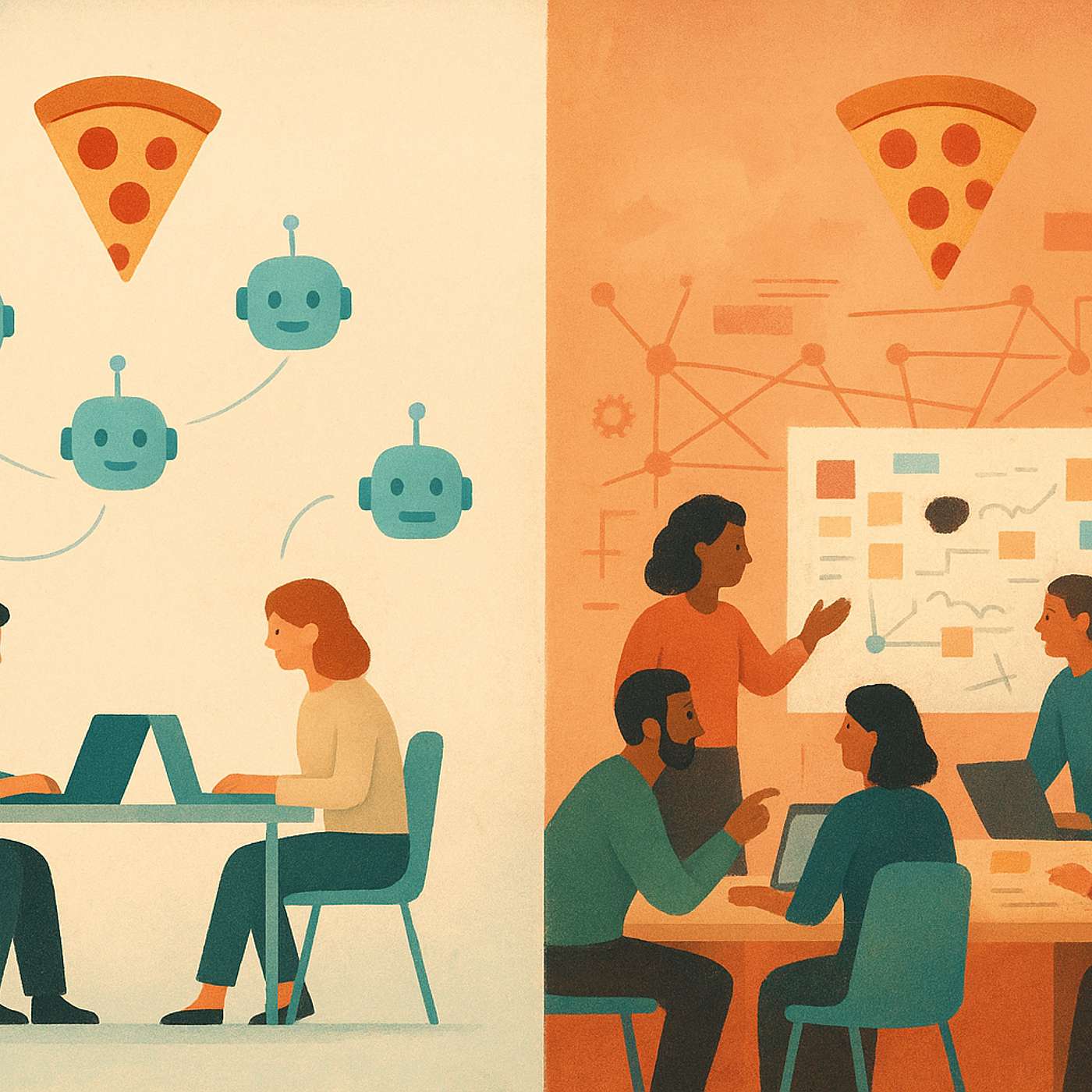 One Pizza Teams vs Two Pizza Teams: When Size Actually Matters One Pizza Teams vs Two Pizza Teams: When Size Actually Matters