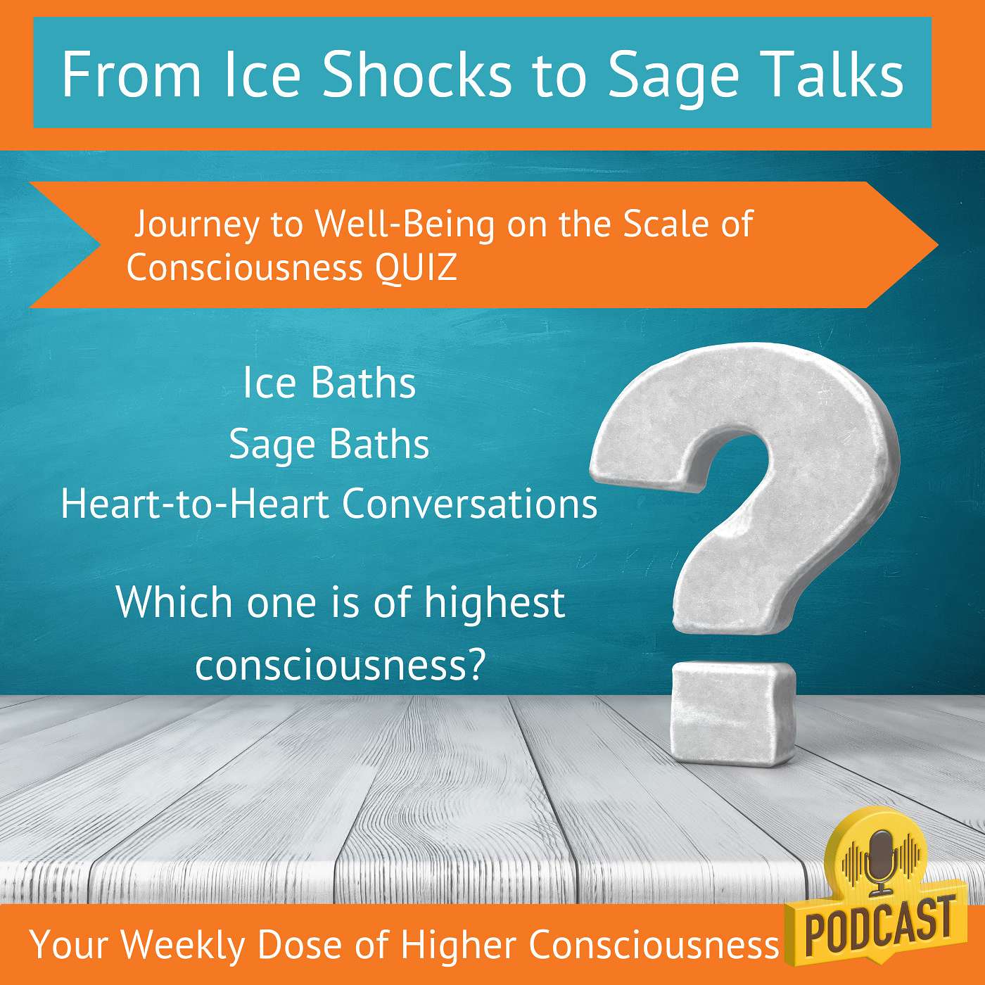 From Ice Shocks to Sage Talks: Journey to Well-being on the Scale to Consciousness Quiz