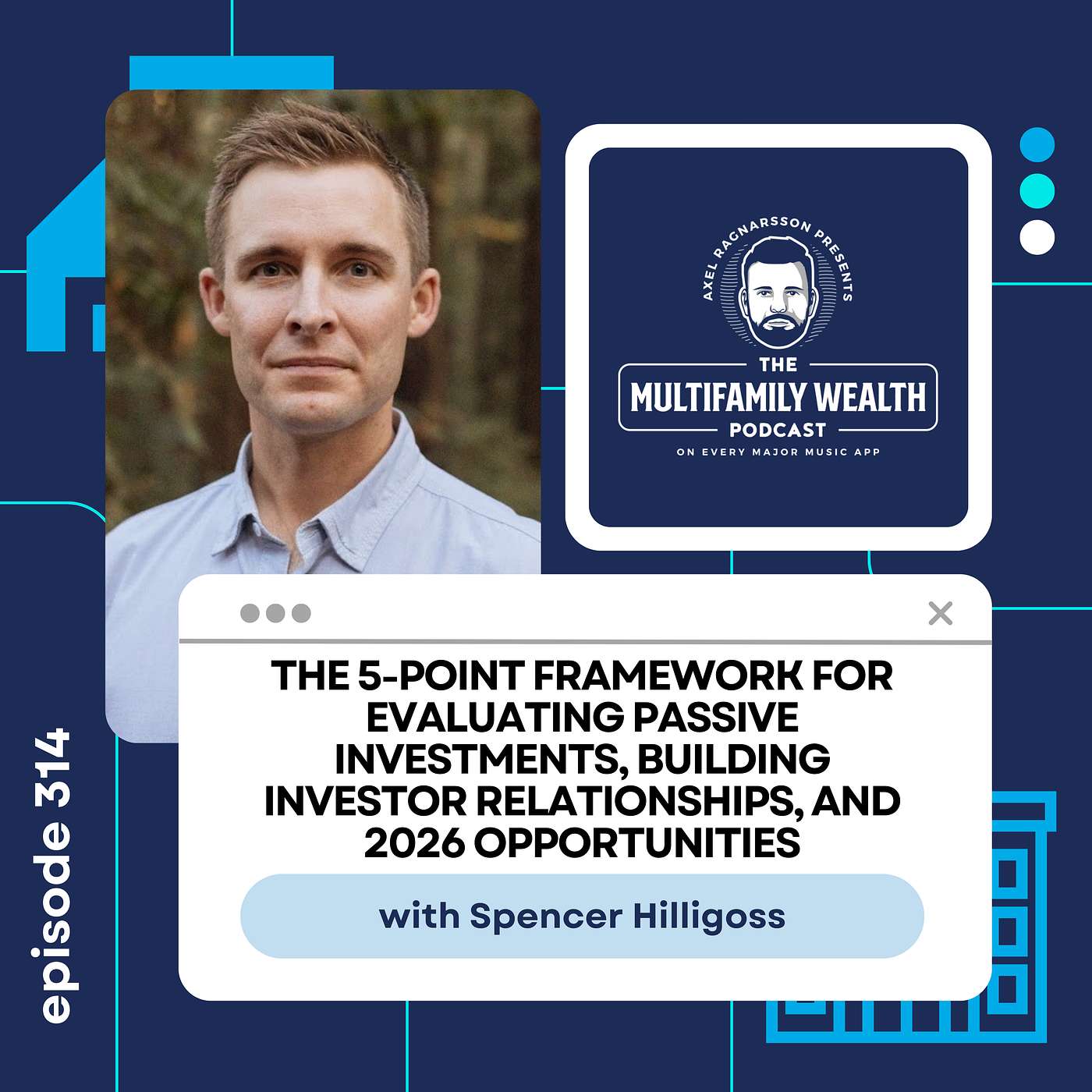 #314: The 5-Point Framework For Evaluating Passive Investments, Building Investor Relationships, and 2026 Opportunities with Spencer Hilligoss