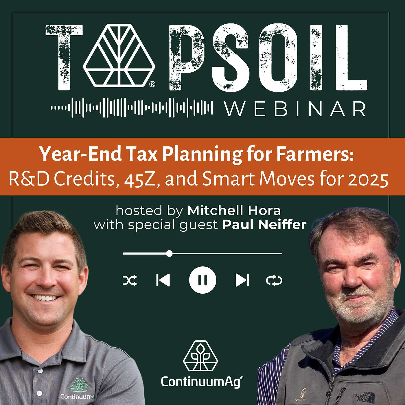 Year-End Tax Planning for Farmers: R&D Credits, 45Z, and Smart Moves for 2025   l   TopSoil Webinar