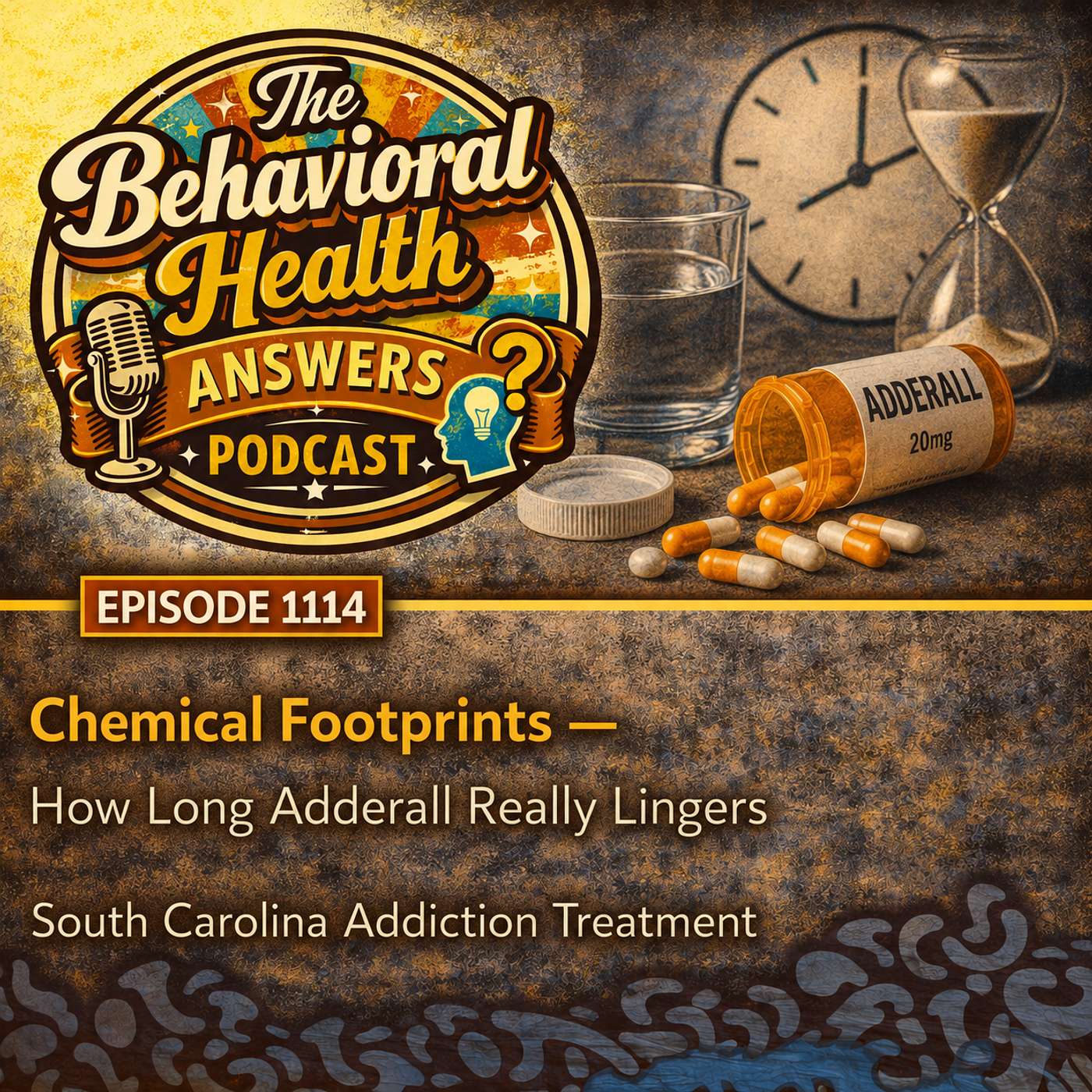 Episode 1114: Chemical Footprints - How Long Adderall Really Lingers | South Carolina Addiction Treatment episode artwork