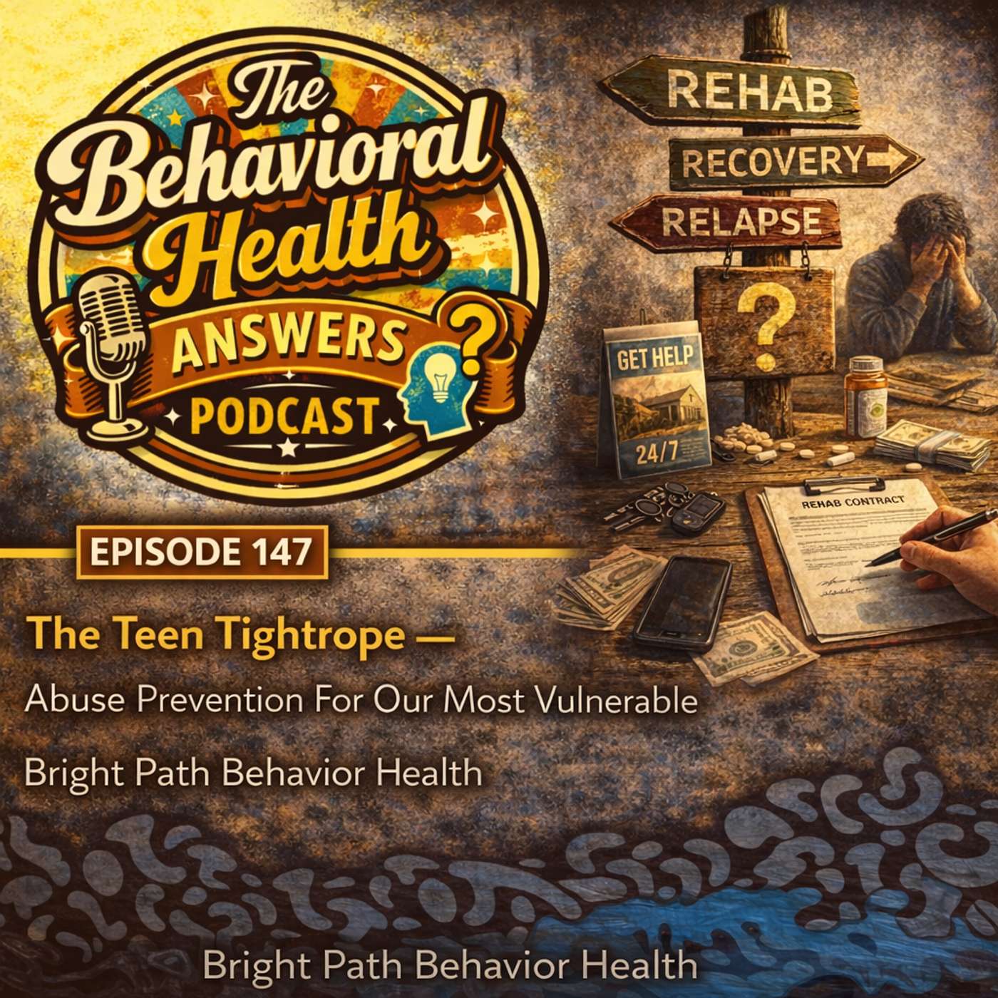 Episode 147: The Teen Tightrope - Abuse Prevention for Our Most Vulnerable | Bright Path Behavior Health episode artwork
