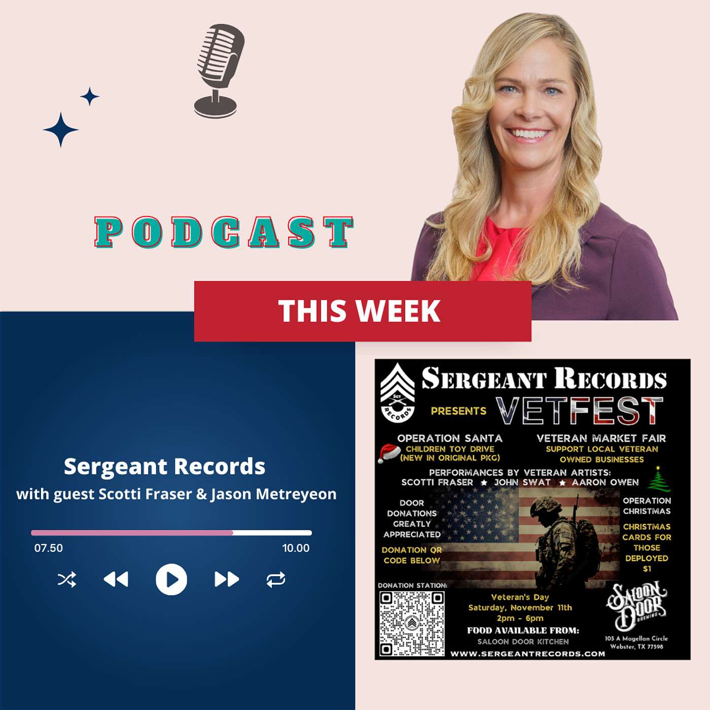 Sergeant Records - VetFest - Scotti Fraser & Jason Metreyeon Sergeant Records - VetFest - Scotti Fraser & Jason Metreyeon