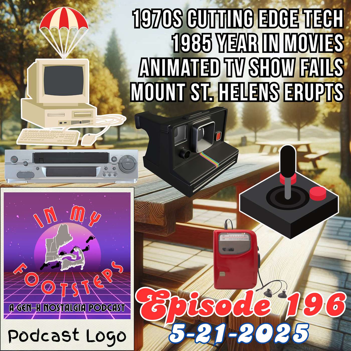 Episode 196: 1970s Cutting Edge Tech, 1985 Year In Movies, Animated TV Show Fails, Mount St. Helens(5-21-2025)