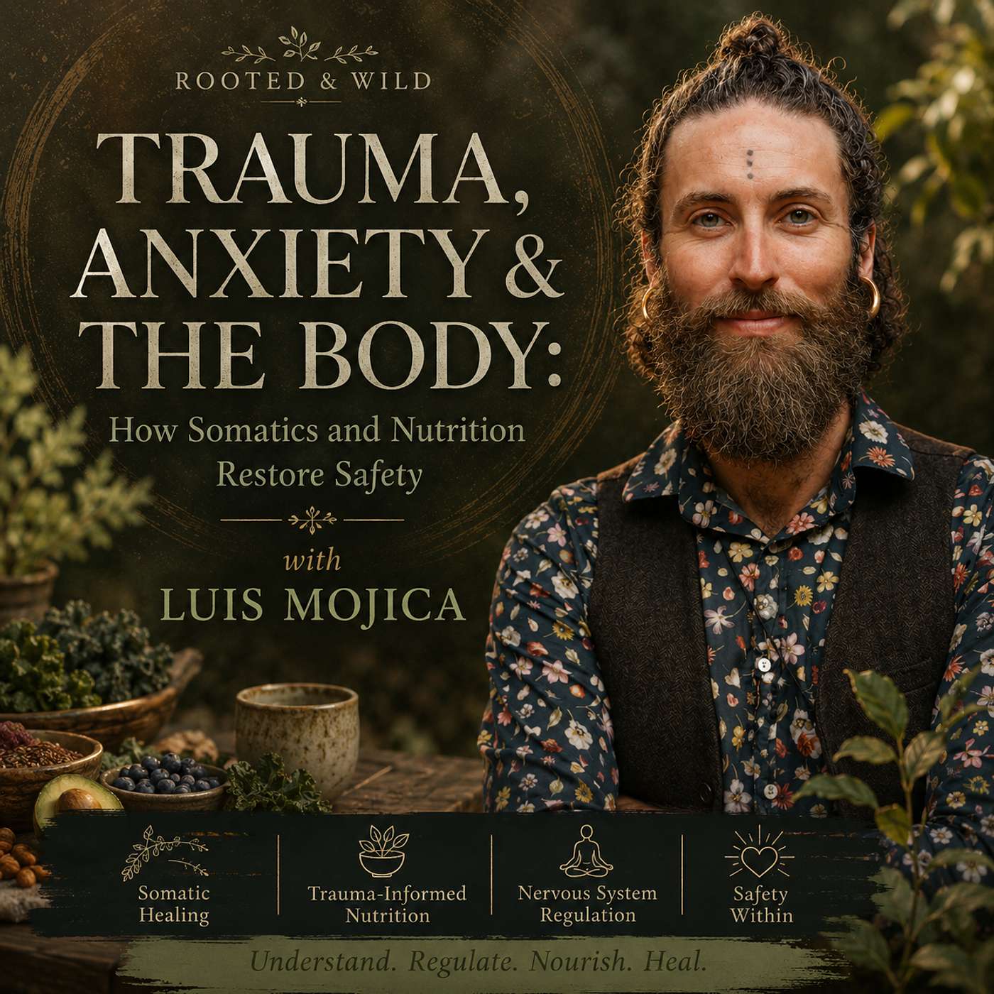 Trauma, Anxiety & the Body: How Somatics and Nutrition Restore Safety | Luis Mojica episode artwork