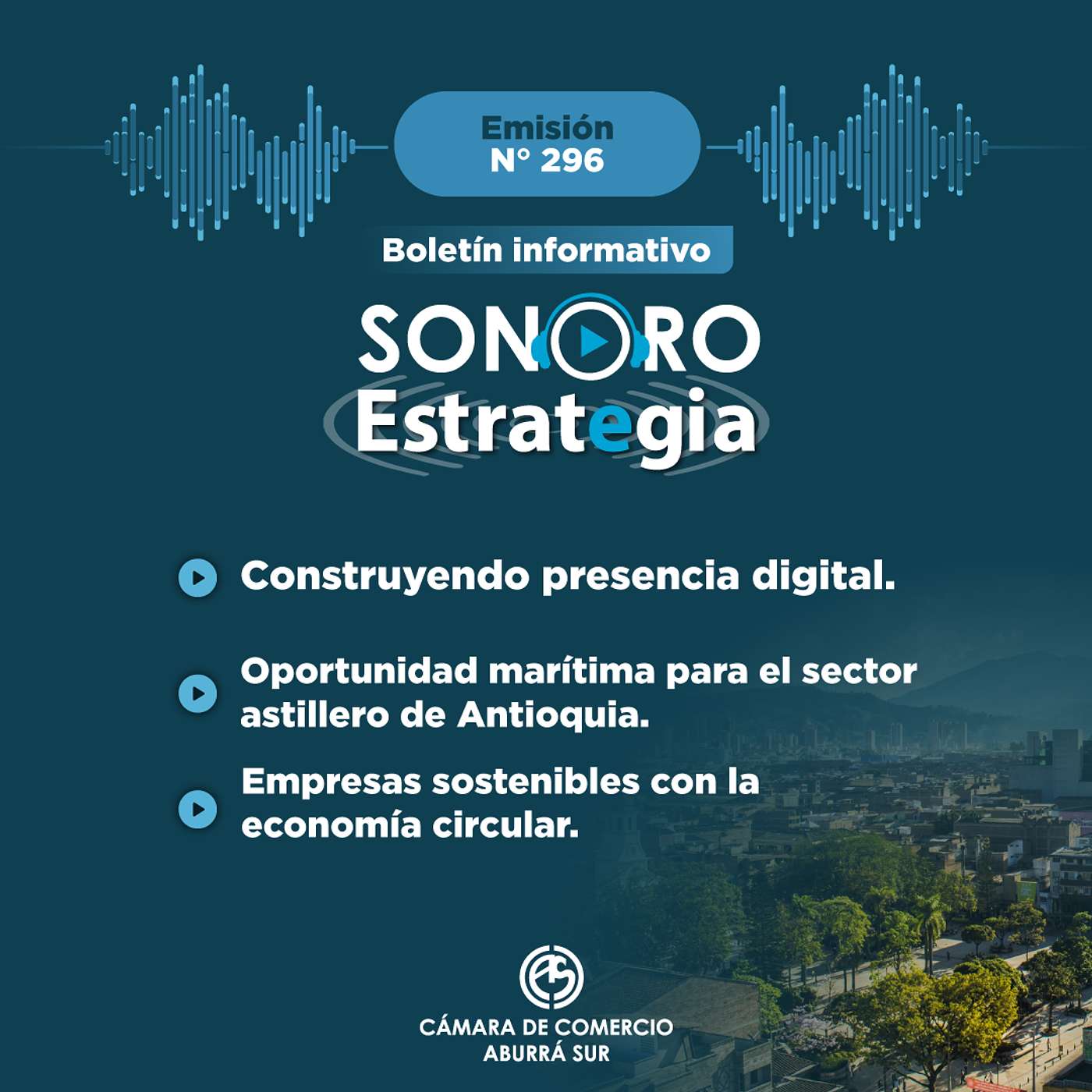 Boletín Sonoro Estrategia N°296 – Septiembre 27 de 2024 Boletín Sonoro Estrategia N°296 – Septiembre 27 de 2024