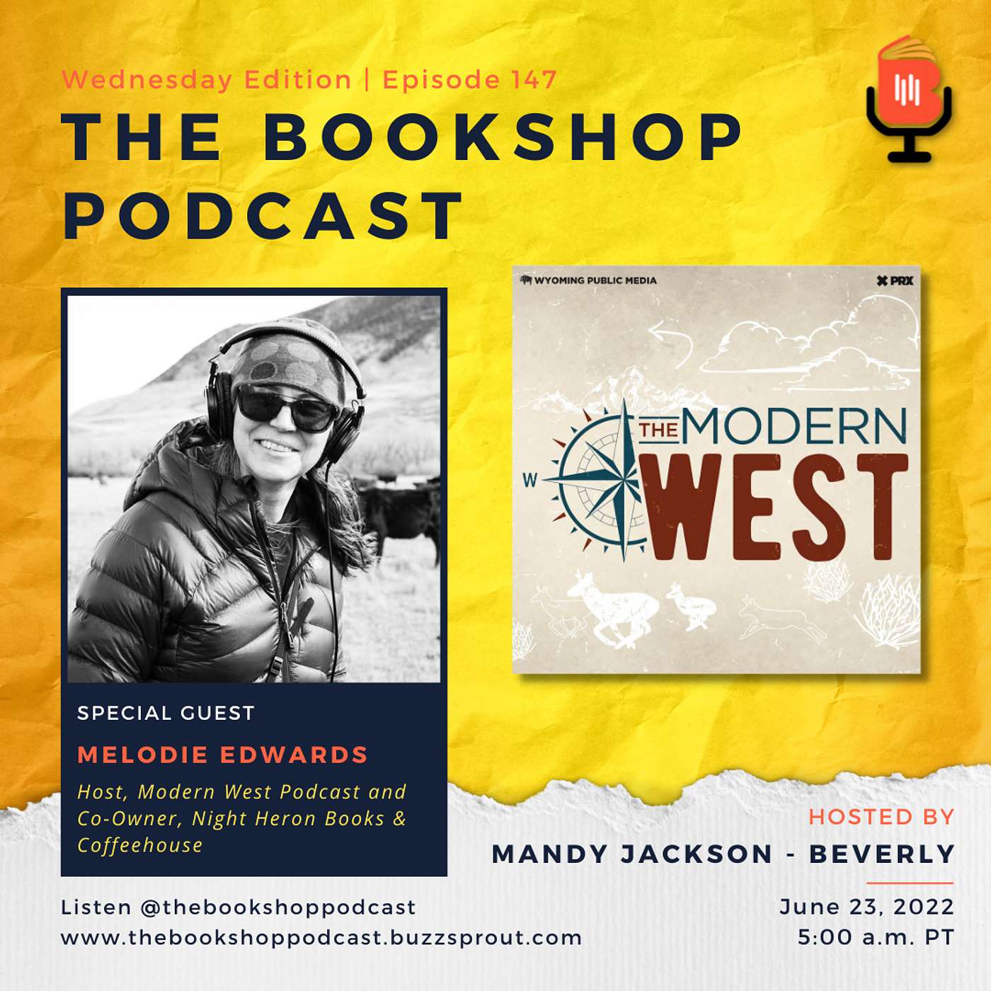 Melodie Edwards, Host of The Modern West Podcast  & Co-Owner of Night Heron Books & Coffeehouse