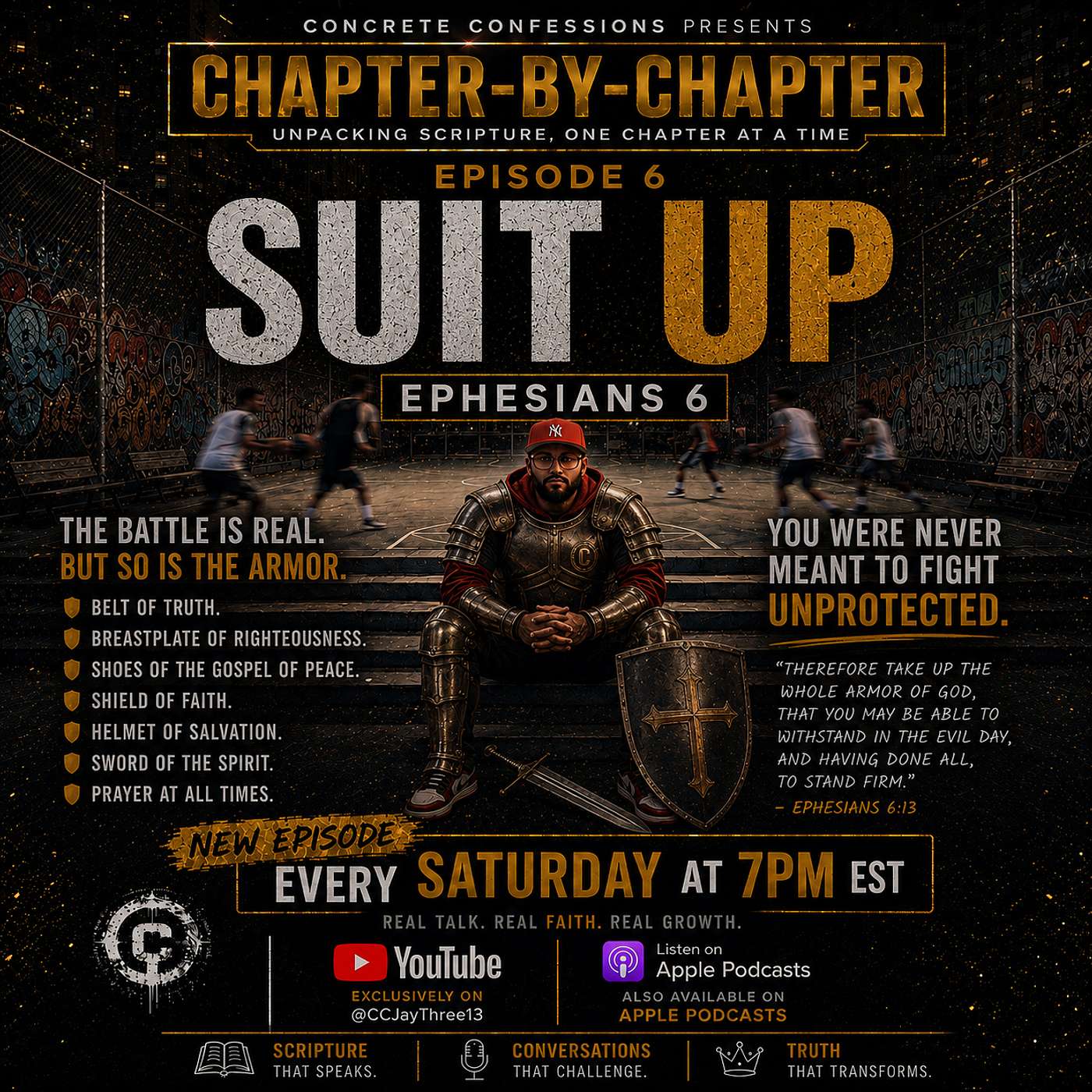 Suit up episode artwork