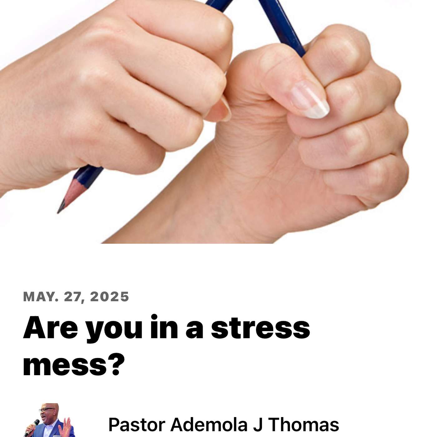 Are You In A Stress Mess? episode artwork