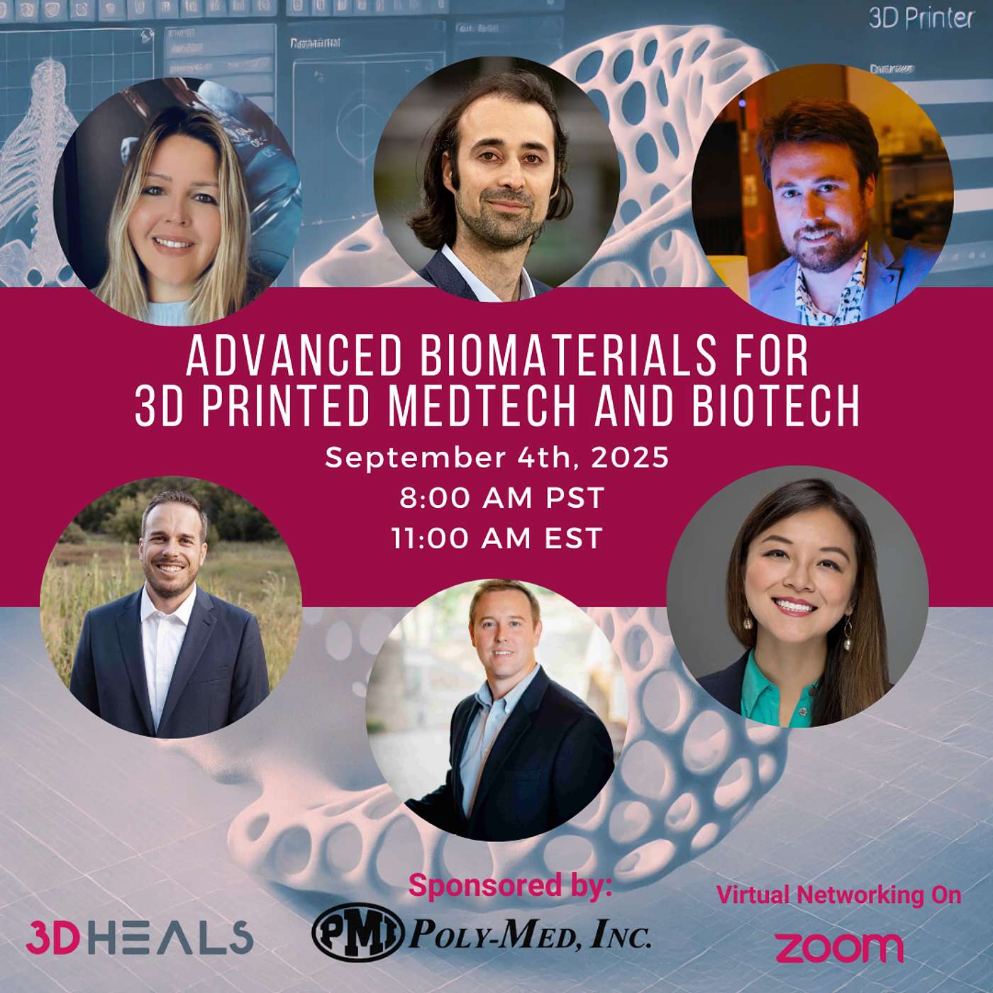 Episode #94 | Advances in Biomaterials for Medical 3D Printing (Virtual Event Recording)
