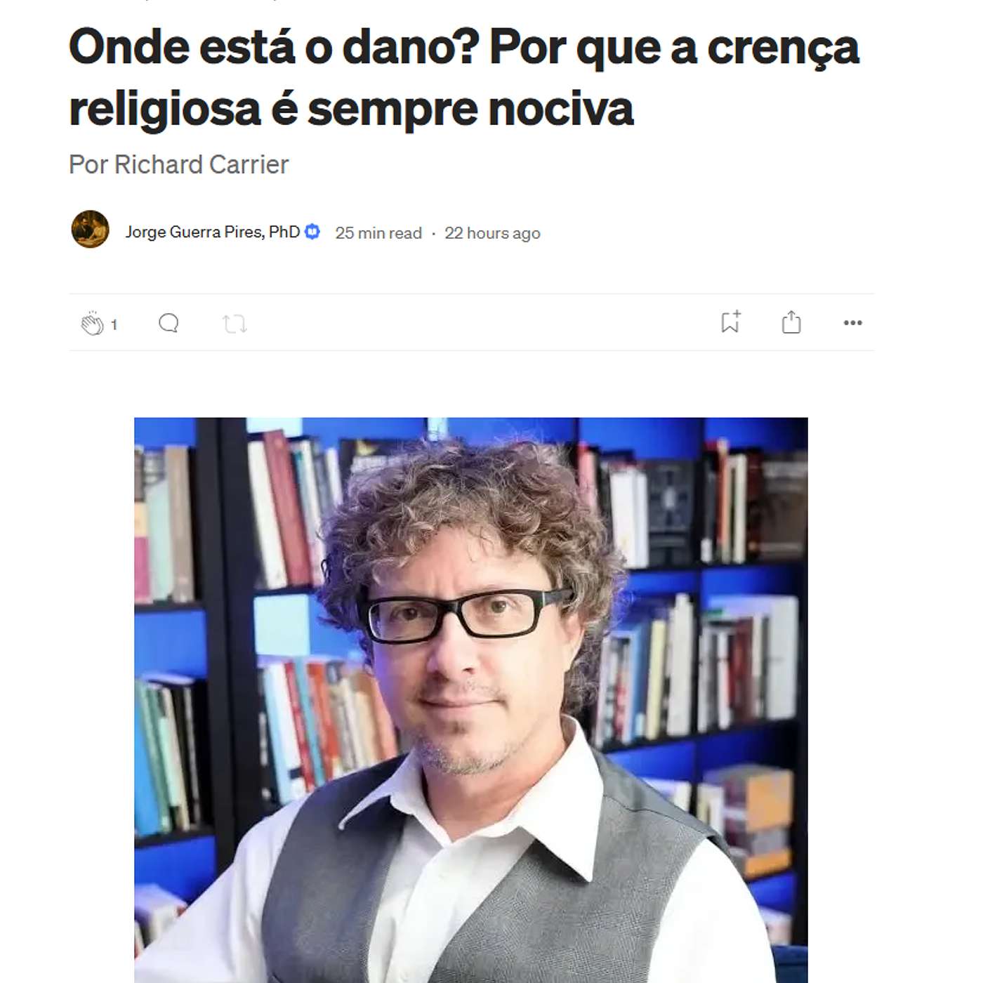 Richard Carrier: Onde está o dano? Por que a crença religiosa é sempre nociva episode artwork