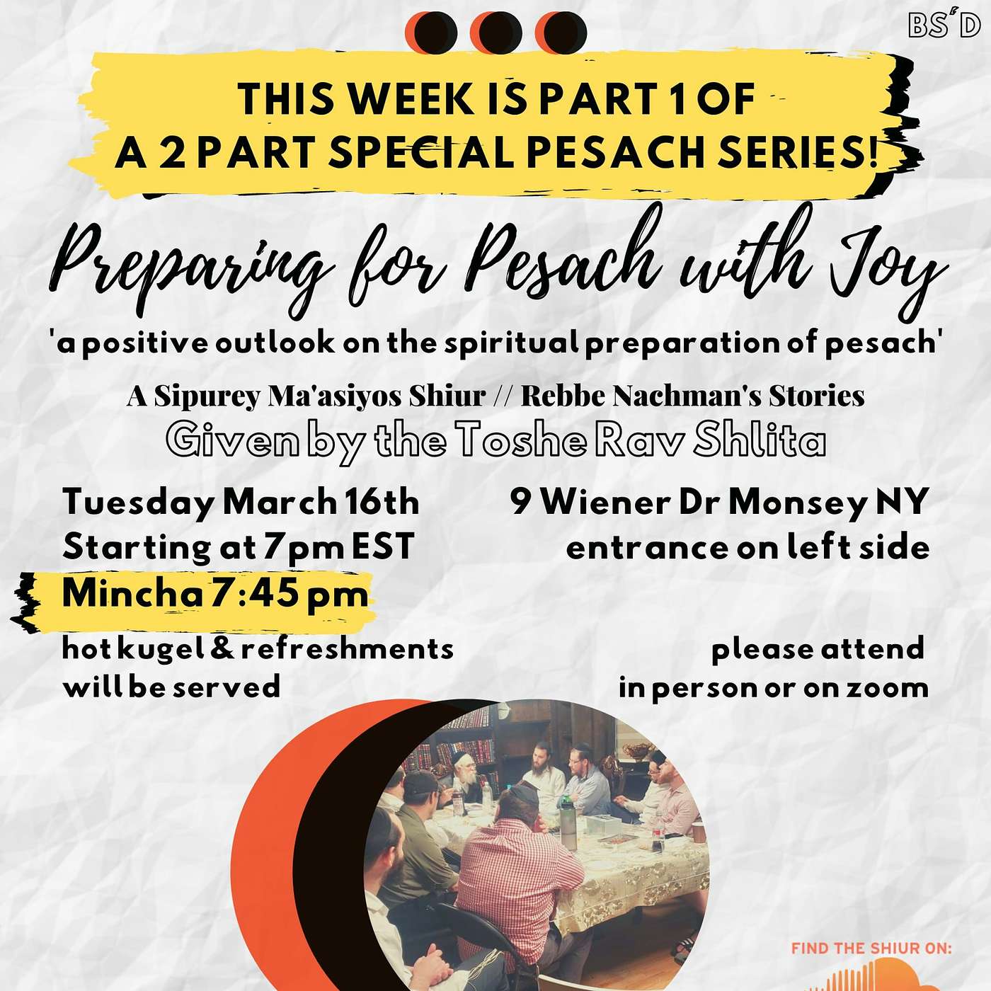 Preparing for Pesach with Joy - Pesach Series Pt 1 | 3.16.21 episode artwork