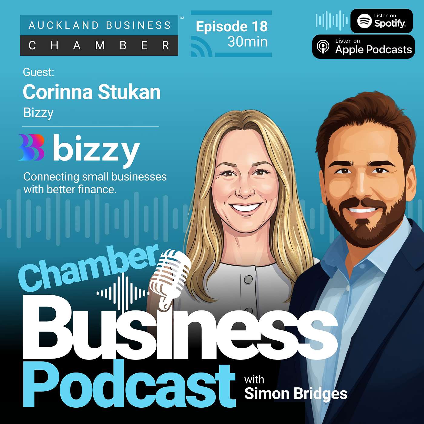 Why speed and transparency matter so much when businesses need capital - Episode 18 of Chamber Busienss Podcast with Corrina Stukan of Bizzy episode artwork