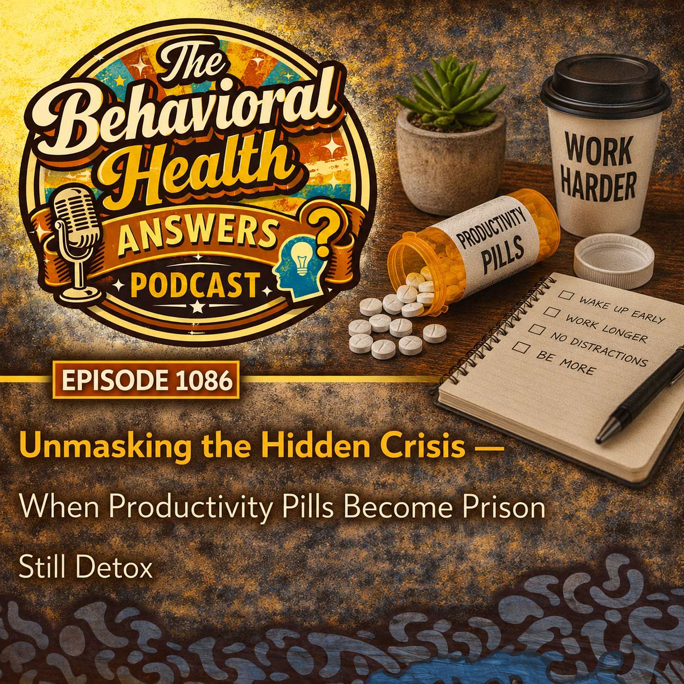 Episode 1086: Unmasking the Hidden Crisis - When Productivity Pills Become Prison | Still Detox episode artwork