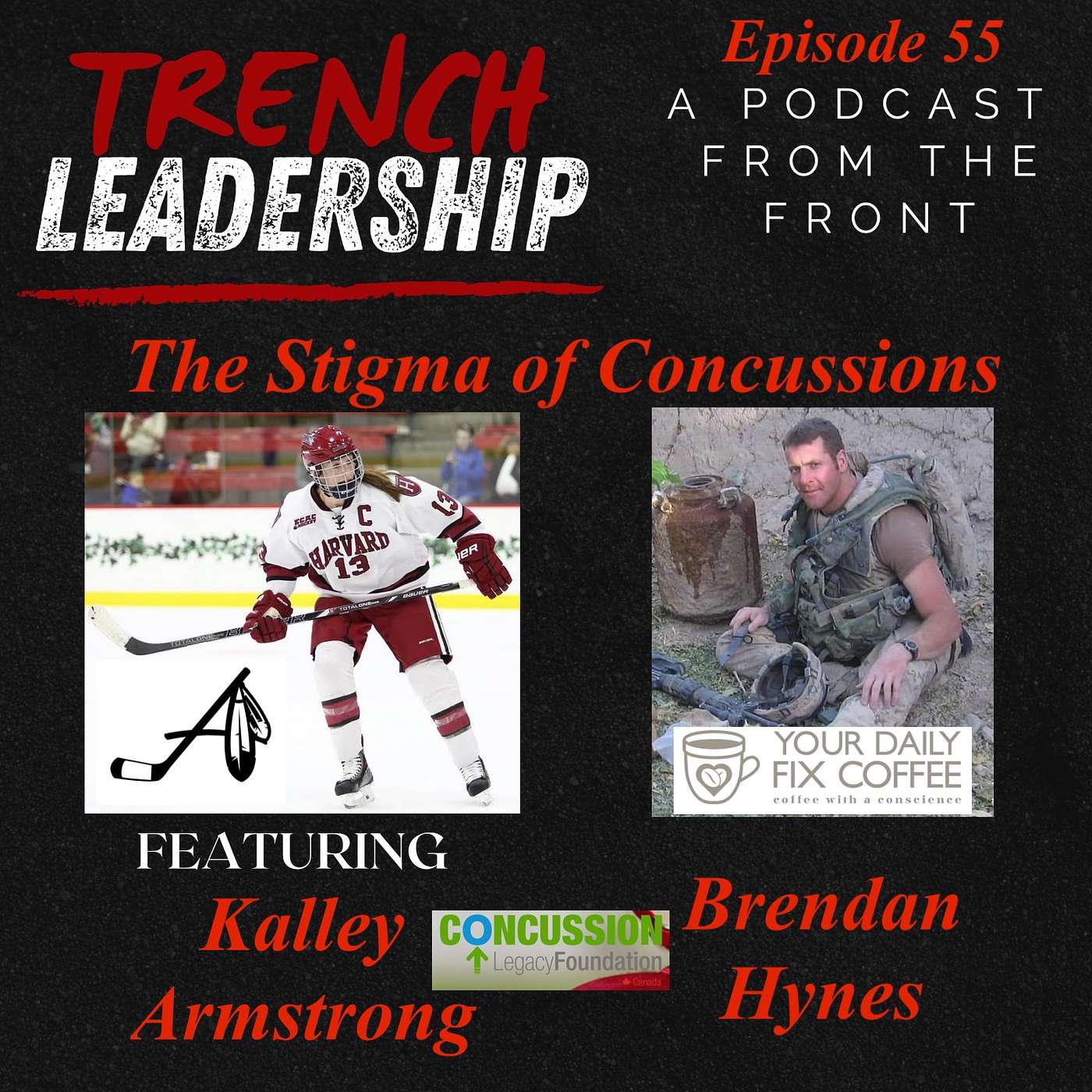 E55 - The Stigma of Concussions featuring Kalley Armstrong and Brendan Hynes episode artwork