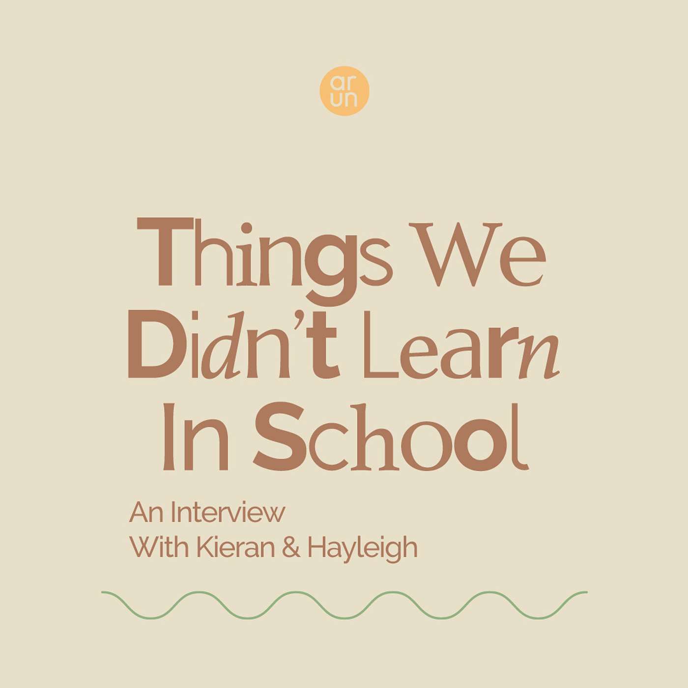 Things we didn't learn in school: Interview episode artwork