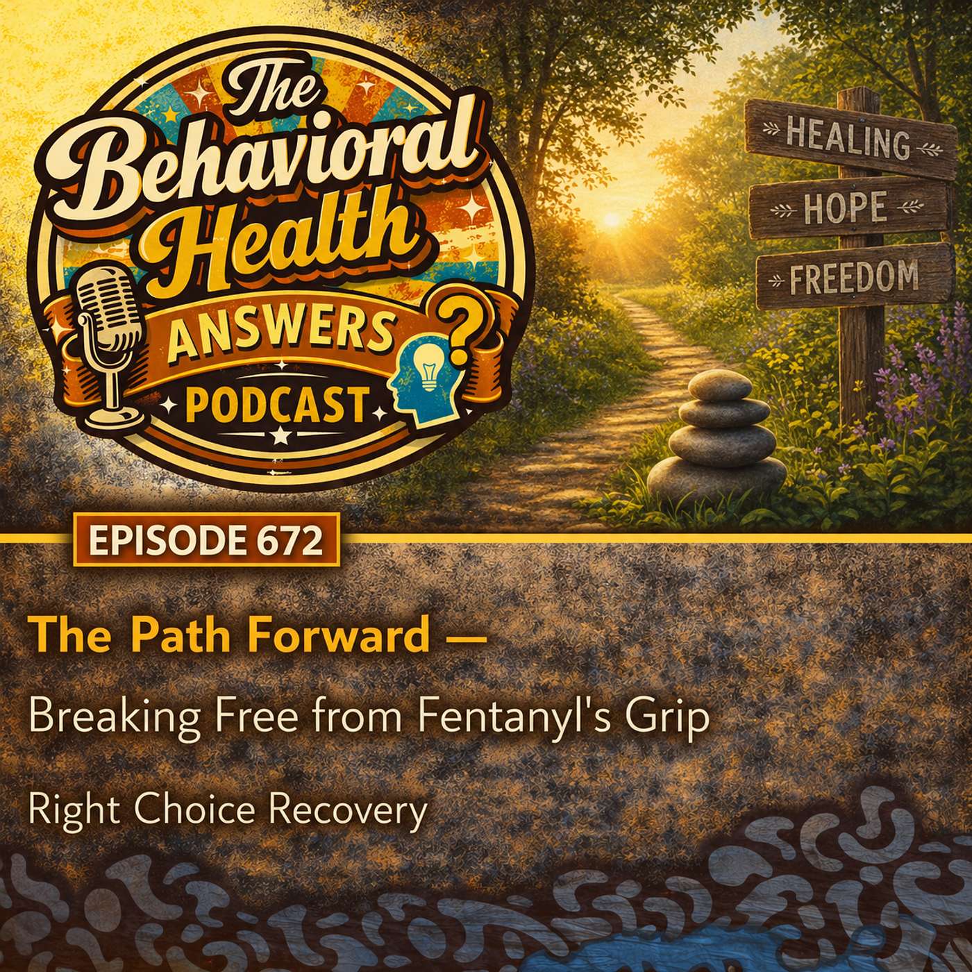 Episode 672: The Path Forward - Breaking Free from Fentanyl's Grip | Right Choice Recovery episode artwork