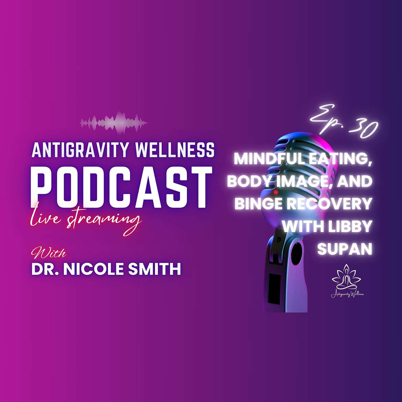 Podcast Episode #30: Mindful Eating, Body Image, and Binge Recovery with Libby Supan episode artwork