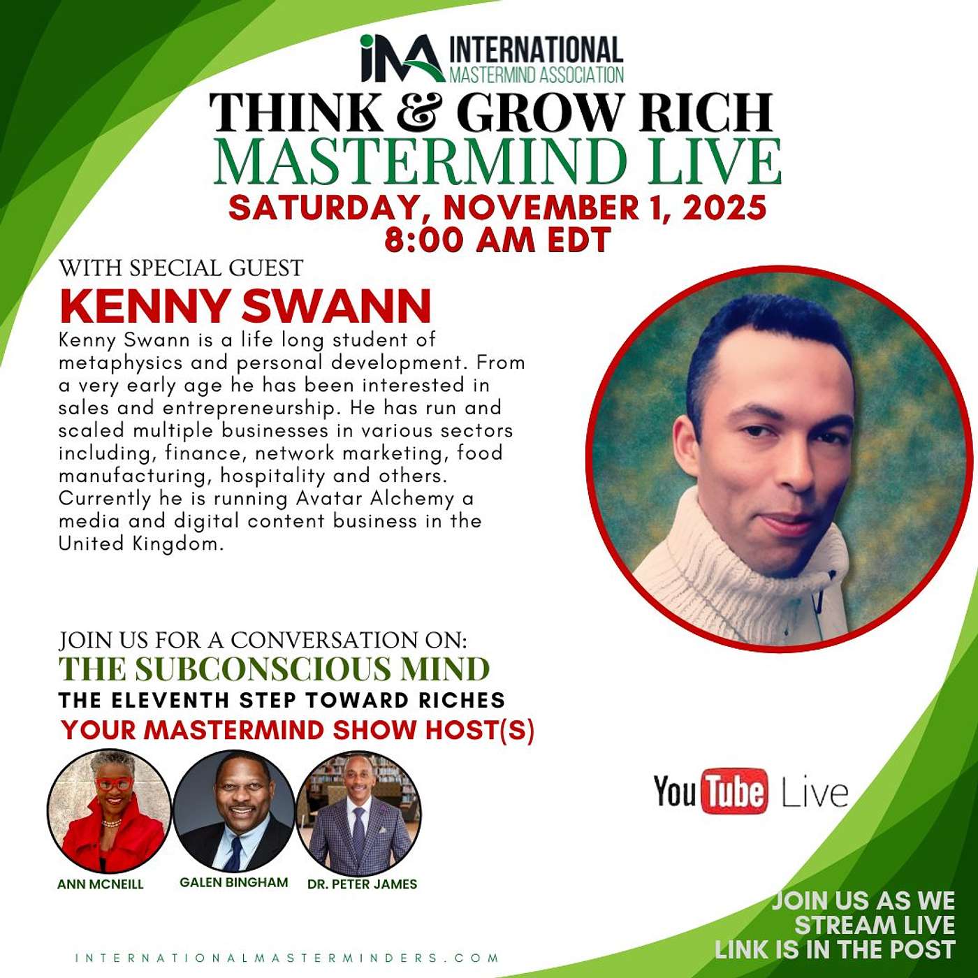 IMA Think & Grow Rich Saturday Show 11.01.2025 episode artwork