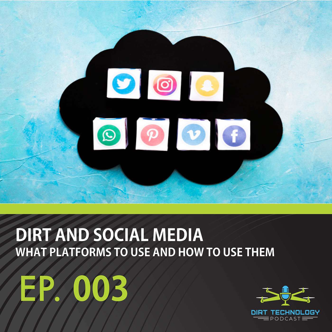 DTP003 - Dirt and Social Media - What platforms to use and how to use it... episode artwork