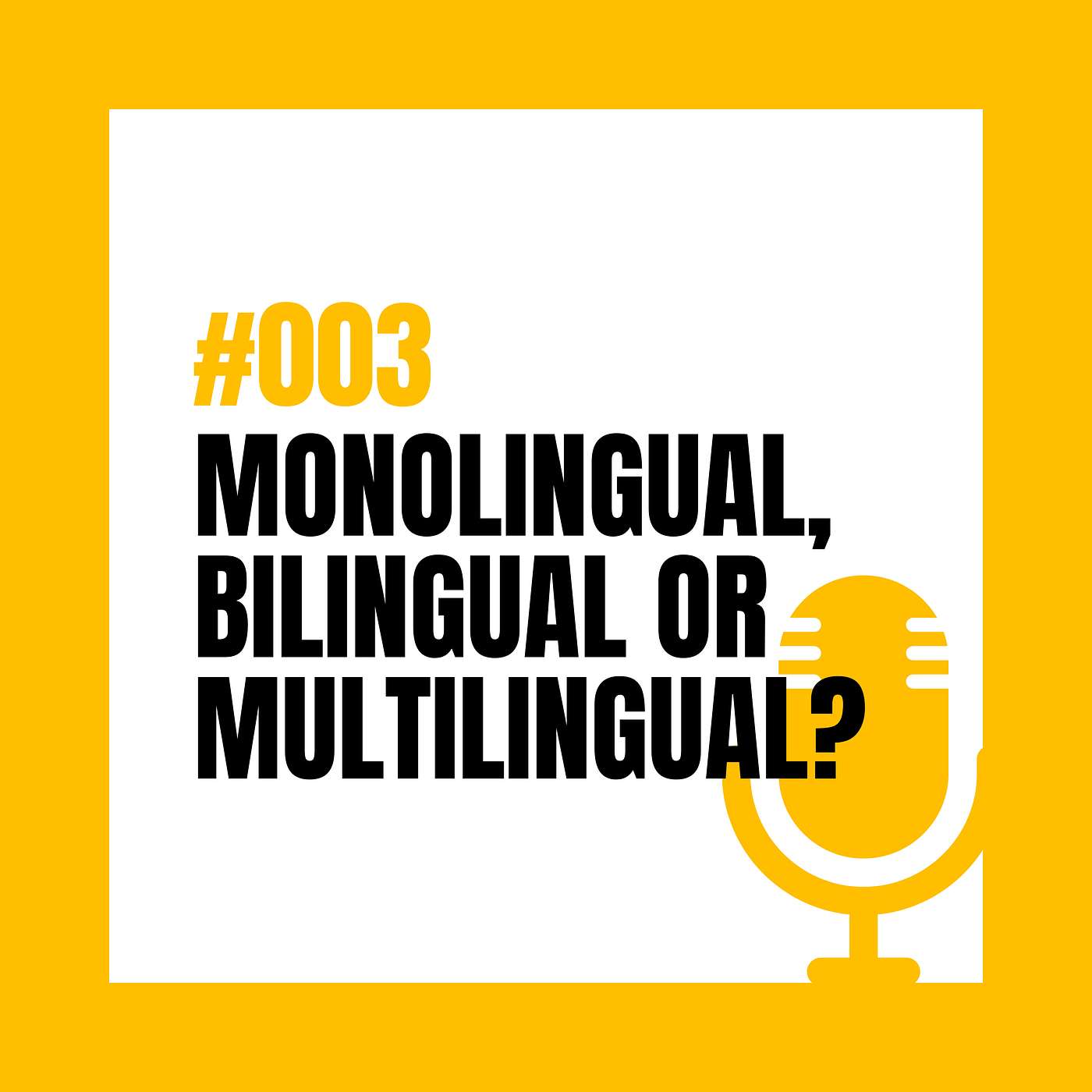 #003  I  Monolingual, bilingual or even multilingual?