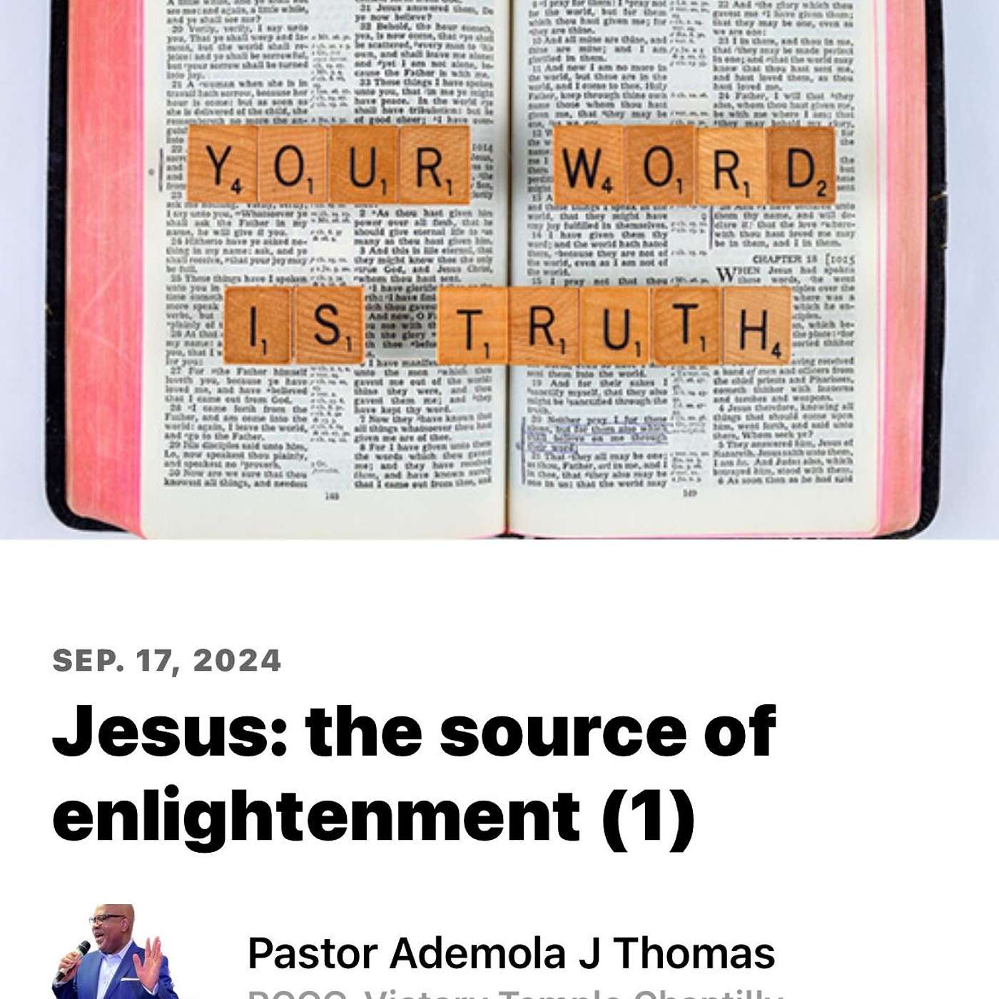 Jesus: the source of enlightenment (1) episode artwork