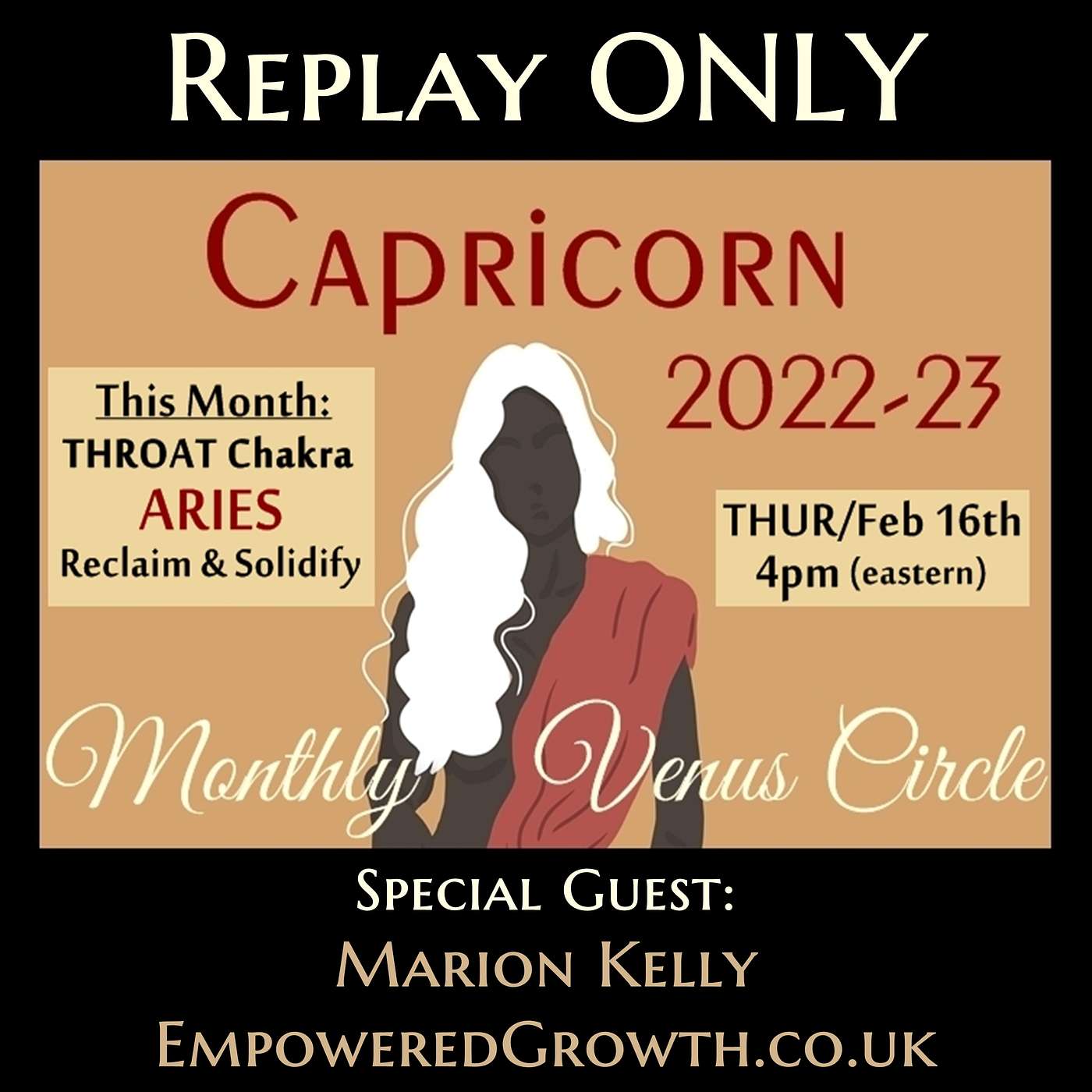 FEB 2023  ::  ARIES  ::  The Seeker  ::  Throat Chakra  ::  Reclamation  ::  Venus Circle REPLAY