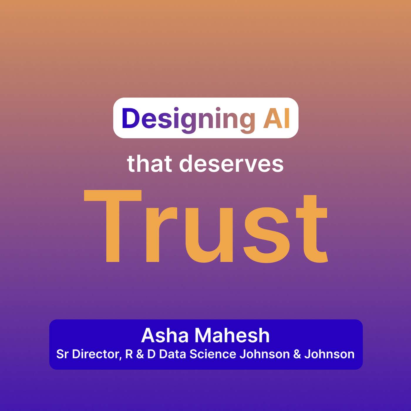 Responsible AI in Healthcare: Ethical Leadership, AI Governance & Ways of Working | Asha Mahesh