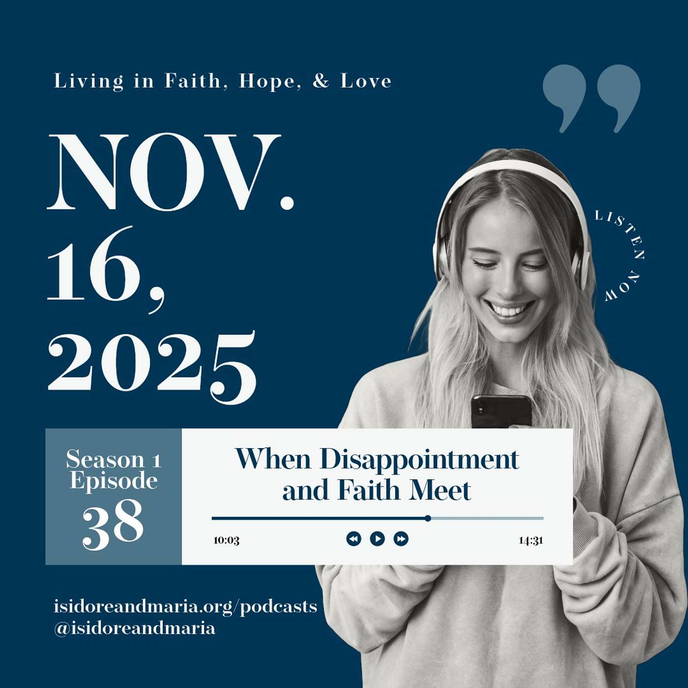 S1 Ep. 38: When Disappointment and Faith Meet S1 Ep. 38: When Disappointment and Faith Meet