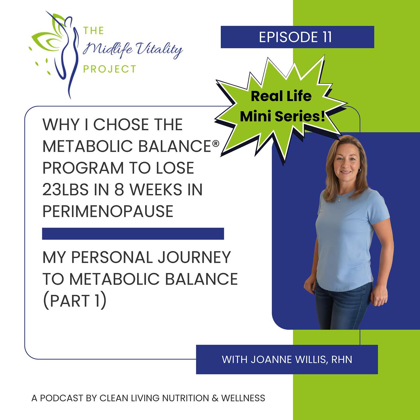 Episode 11: Why I chose the Metabolic Balance® Program to lose 23lbs in 8 weeks in perimenopause (Part 1 of Mini-Series)