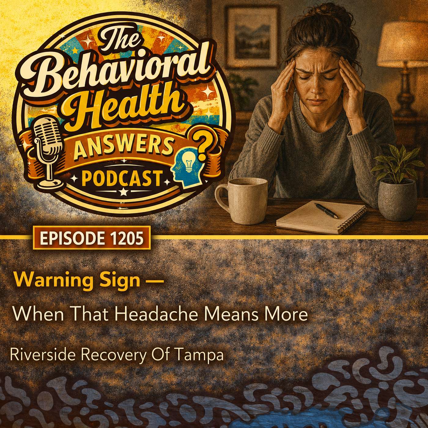Episode 1205: Warning Sign - When That Headache Means More | Riverside Recovery Of Tampa episode artwork
