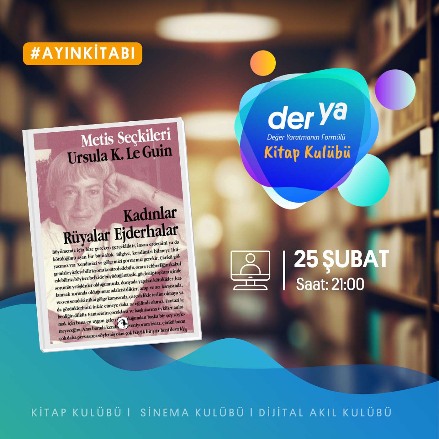 der ya Kitap Kulübü ile Kadınlar Rüyalar Ejderhalar