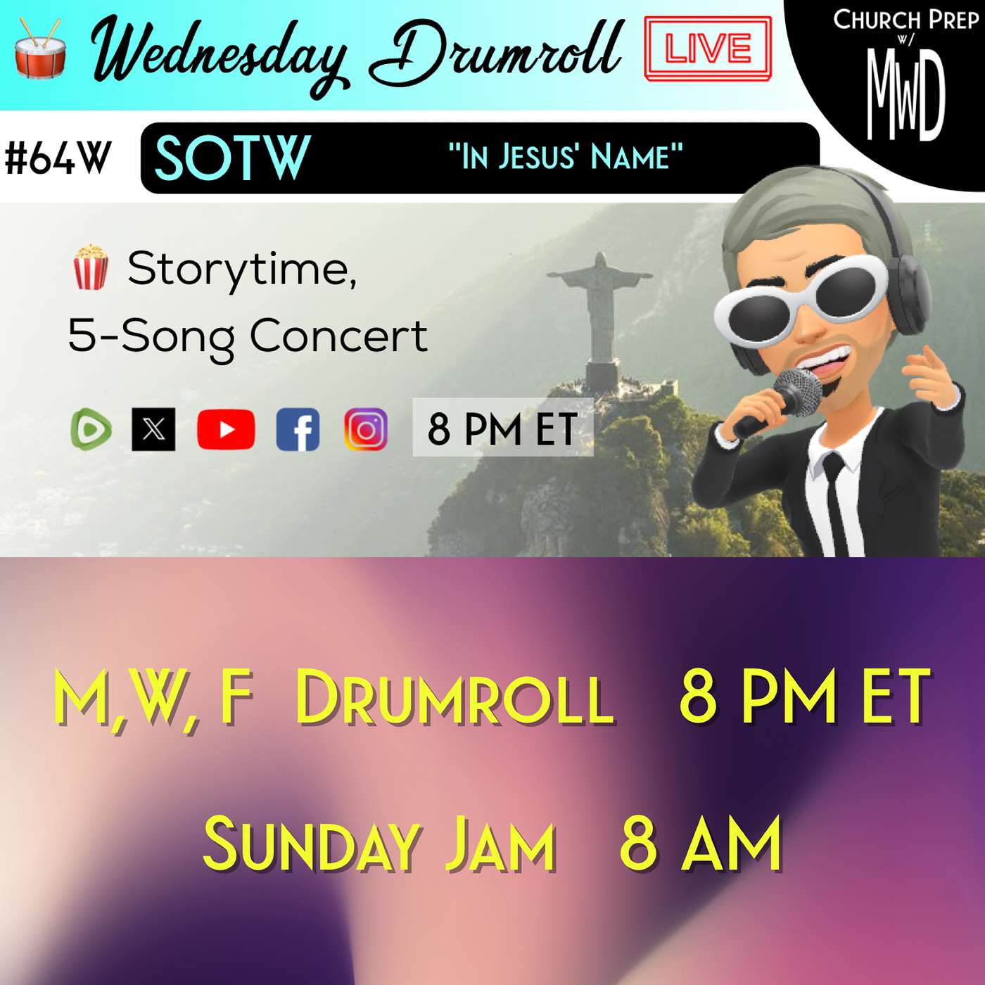 🥁 #64W 🍿Storytime: "In Jesus’ Name" | Church Prep w/ MWD episode artwork