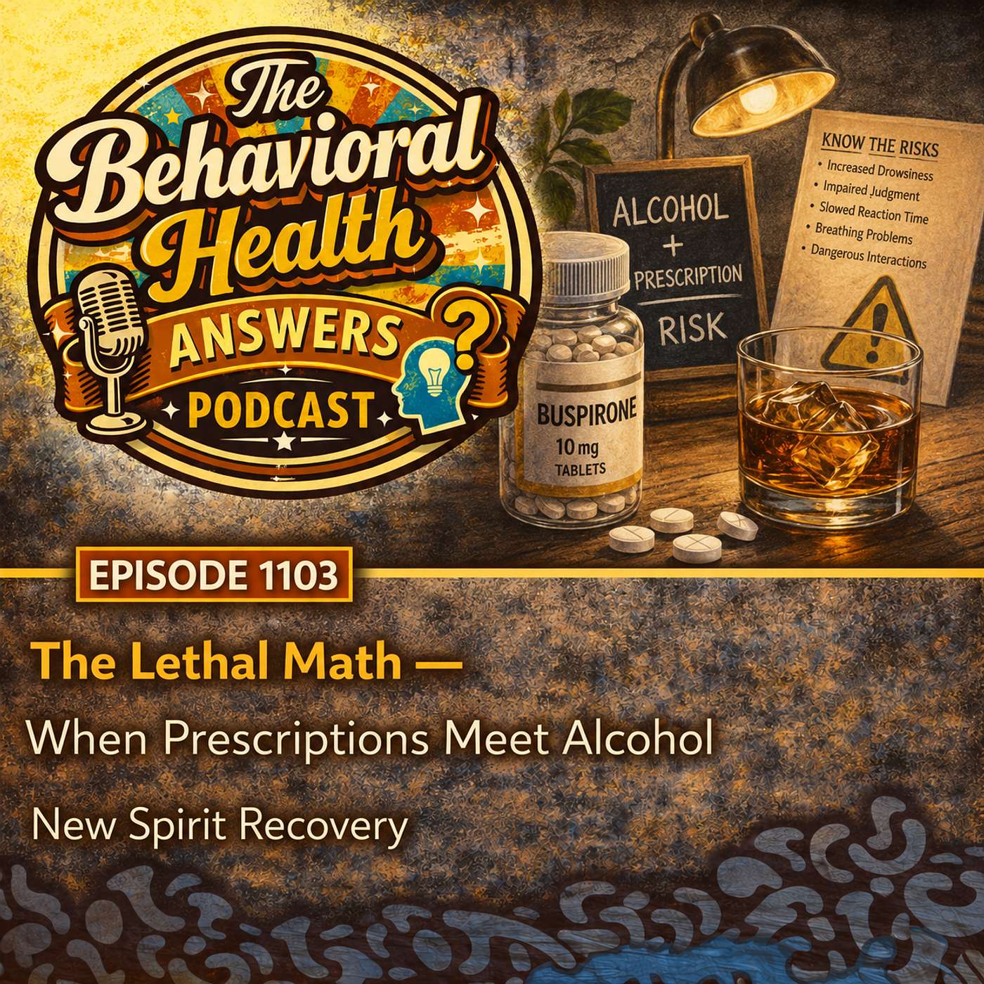 Episode 1103: The Lethal Math - When Prescriptions Meet Alcohol | New Spirit Recovery episode artwork