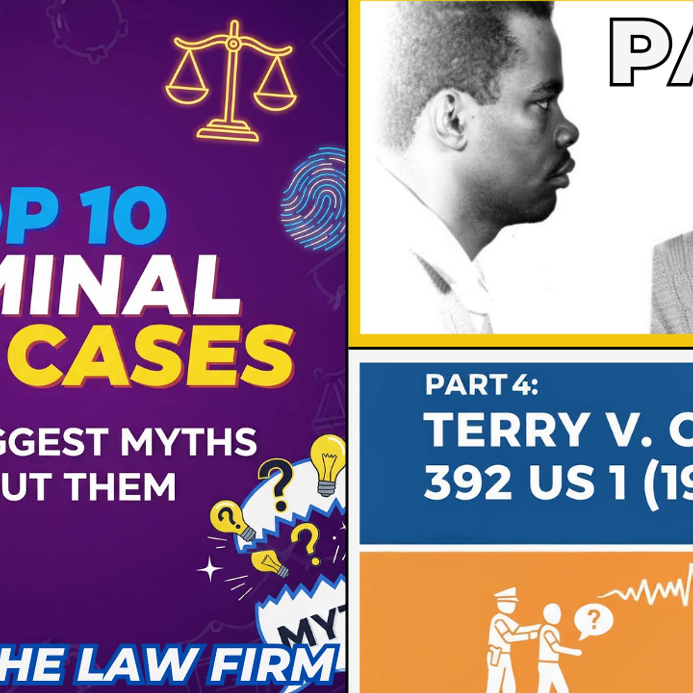 Top 10 Criminal Law Cases and Myths | PART 4: Stop-and-Frisk & the Fourth Amendment Explained