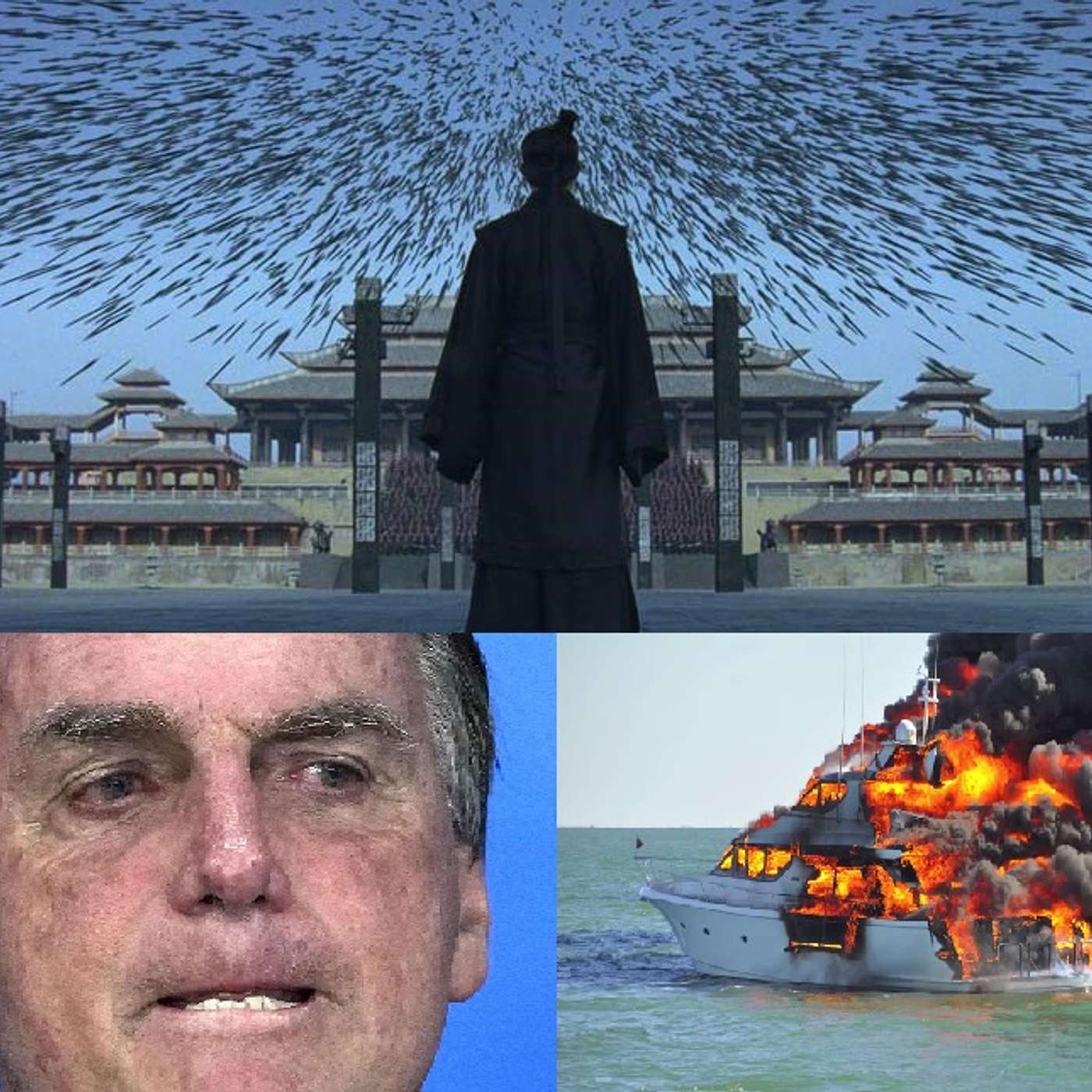 111 - Bolsanaro's Tears and the Manchin Family's Flame-Engulfed Yacht episode artwork