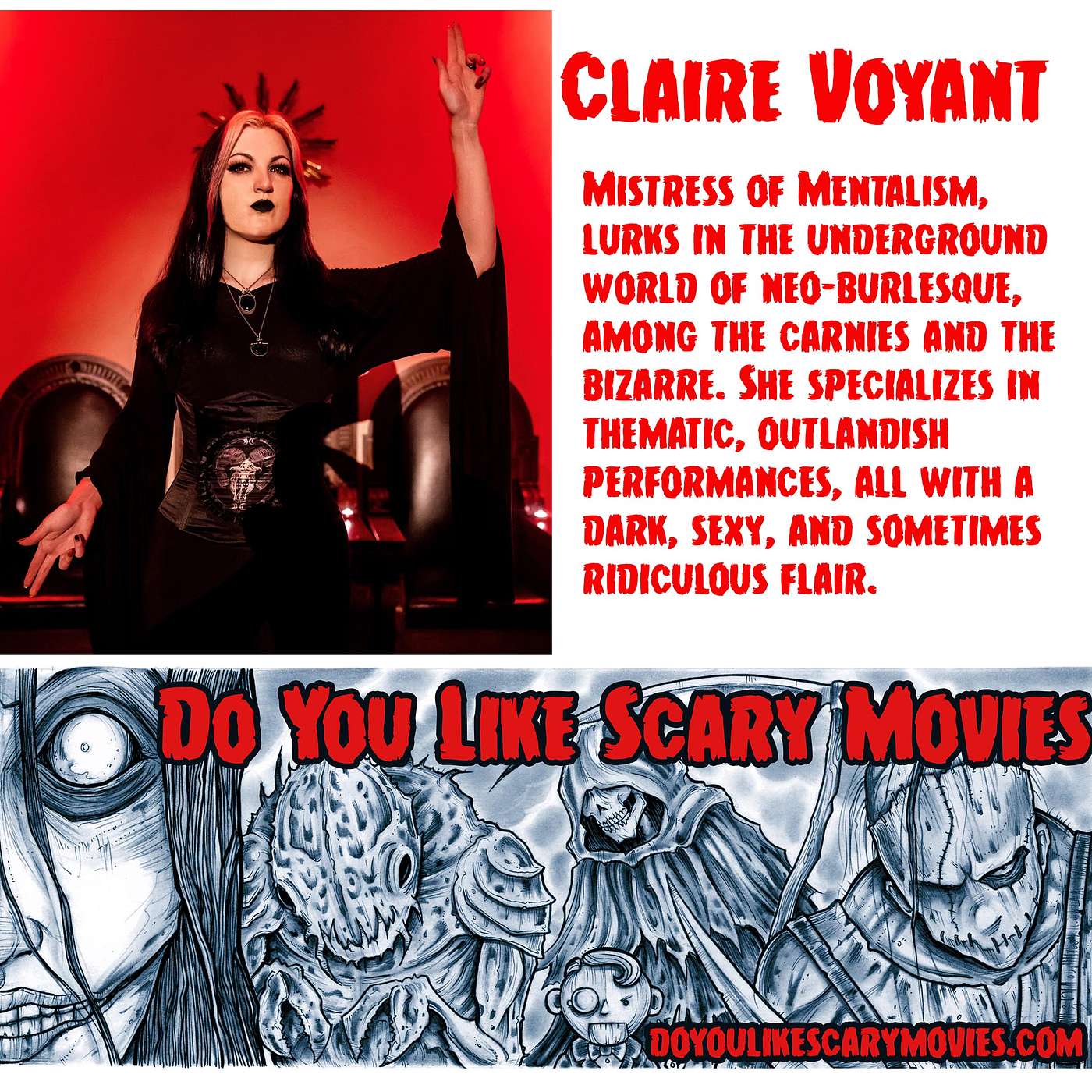Claire Voyant.... Mistress of Mentalism spends some time discussing her amazing work